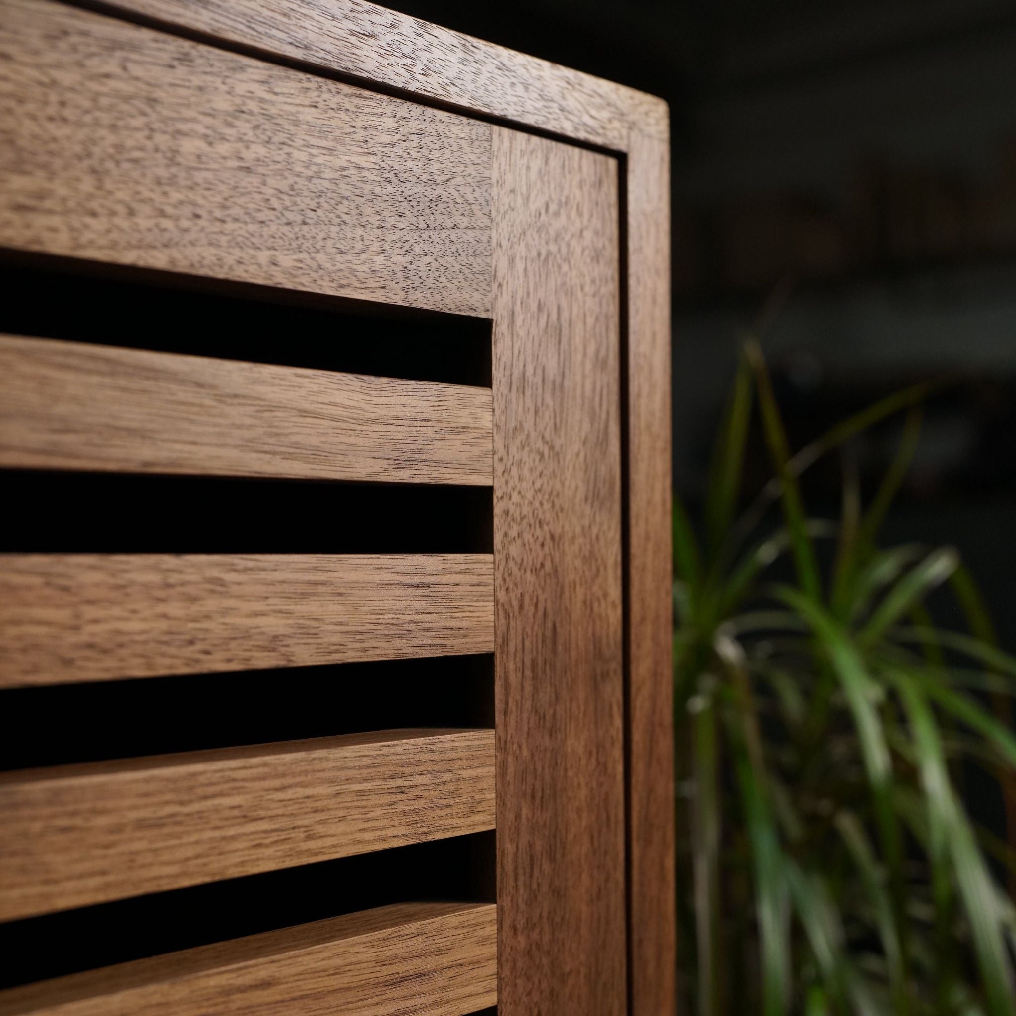 Kavanaugh Wine Bar No Drawers BR01 Right Side Closeup by Tomfoolery Wood Co