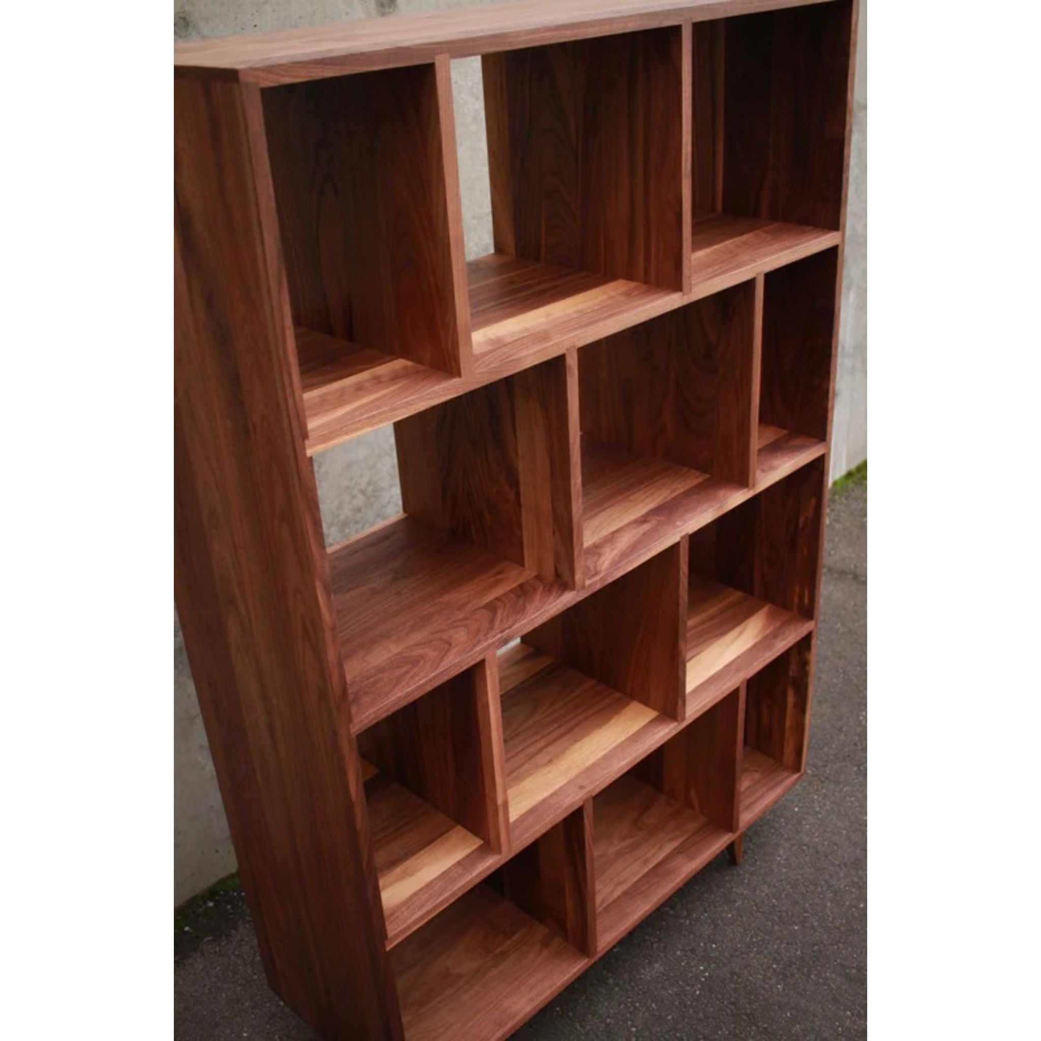 Knodler Vinyl Console CN92 Side Closed View by Tomfoolery Wood Co