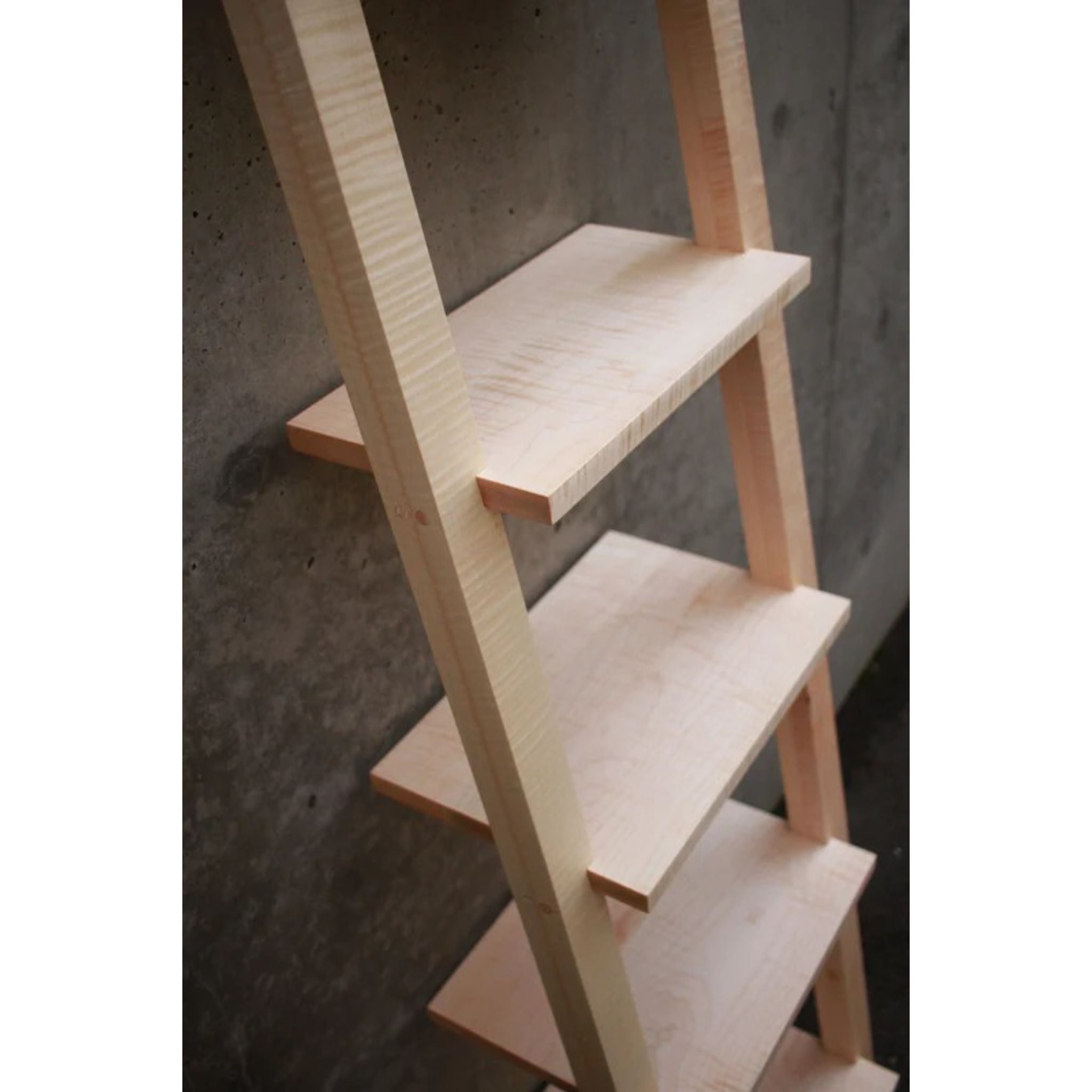 Ladder Shelf BC13 Top Side View by Tomfoolery Wood Co
