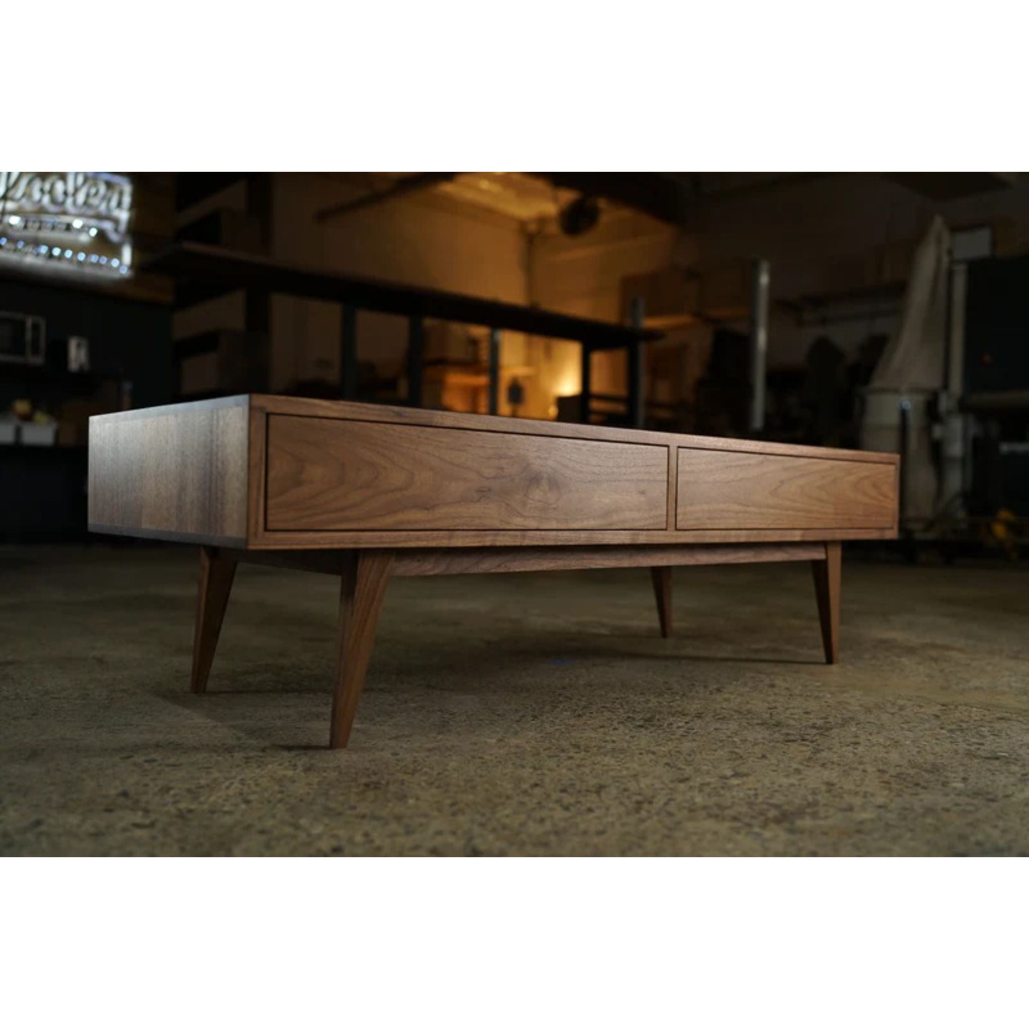 Legard Coffee Table 2 Drawer TB10 Full View by Tomfoolery Wood Co