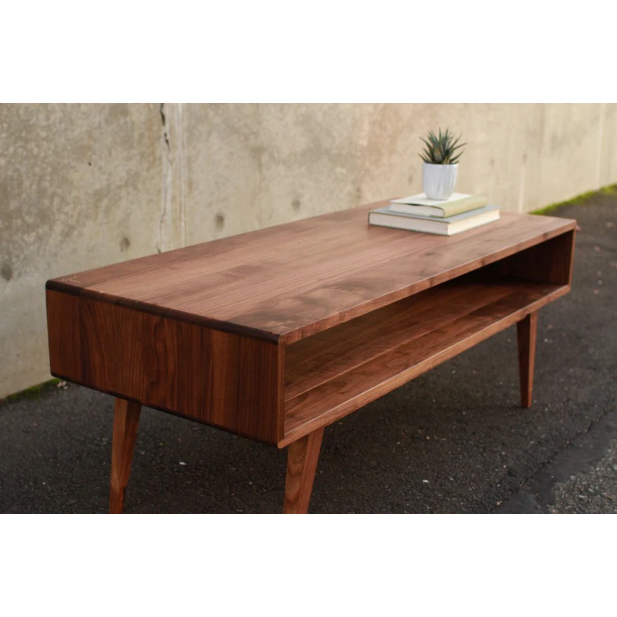 Legard Coffee Table TB25Top Side View by Tomfoolery Wood Co