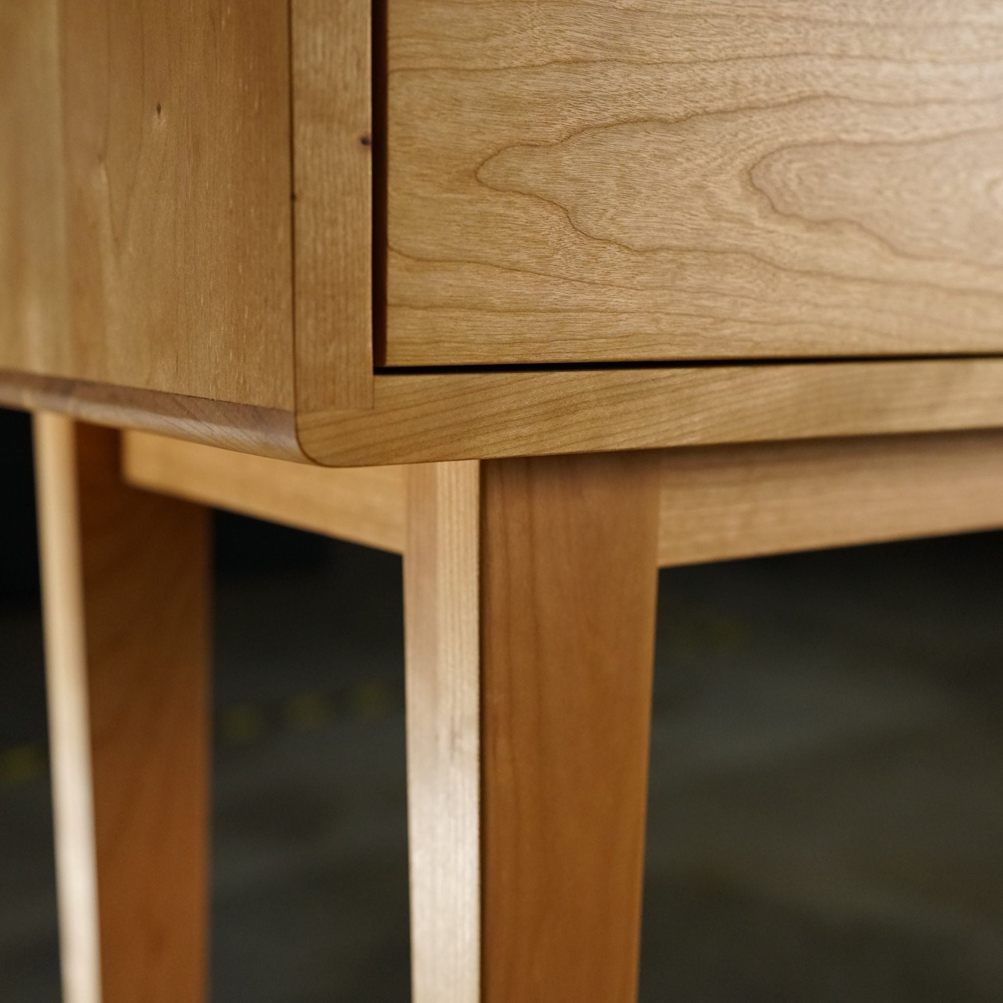 Legard Sofa Table 3 Drawers TB06 Bottom Left Corner View by Tomfoolery Wood Co