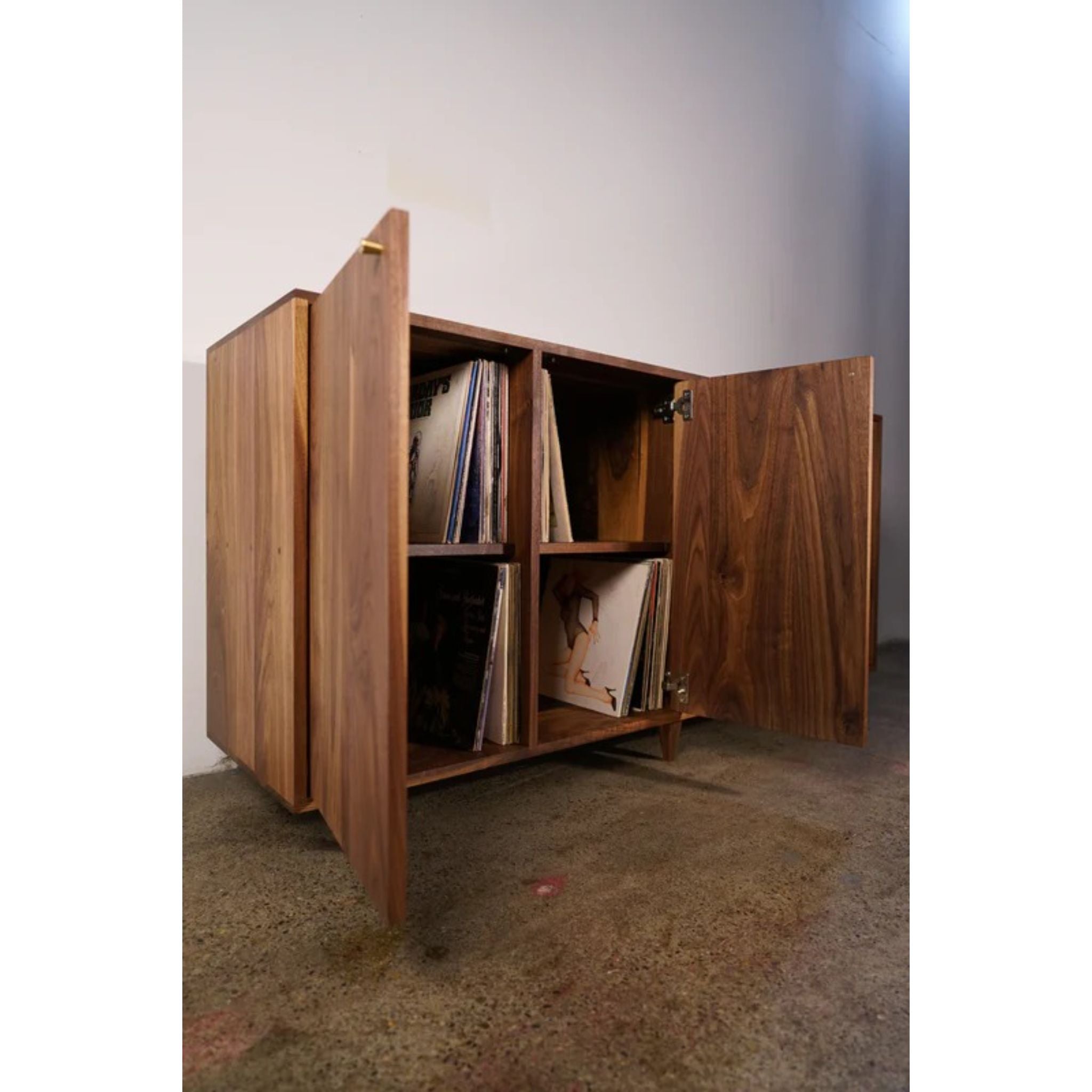 Miller Console CN67 Opened Doors View by Tomfoolery Wood Co