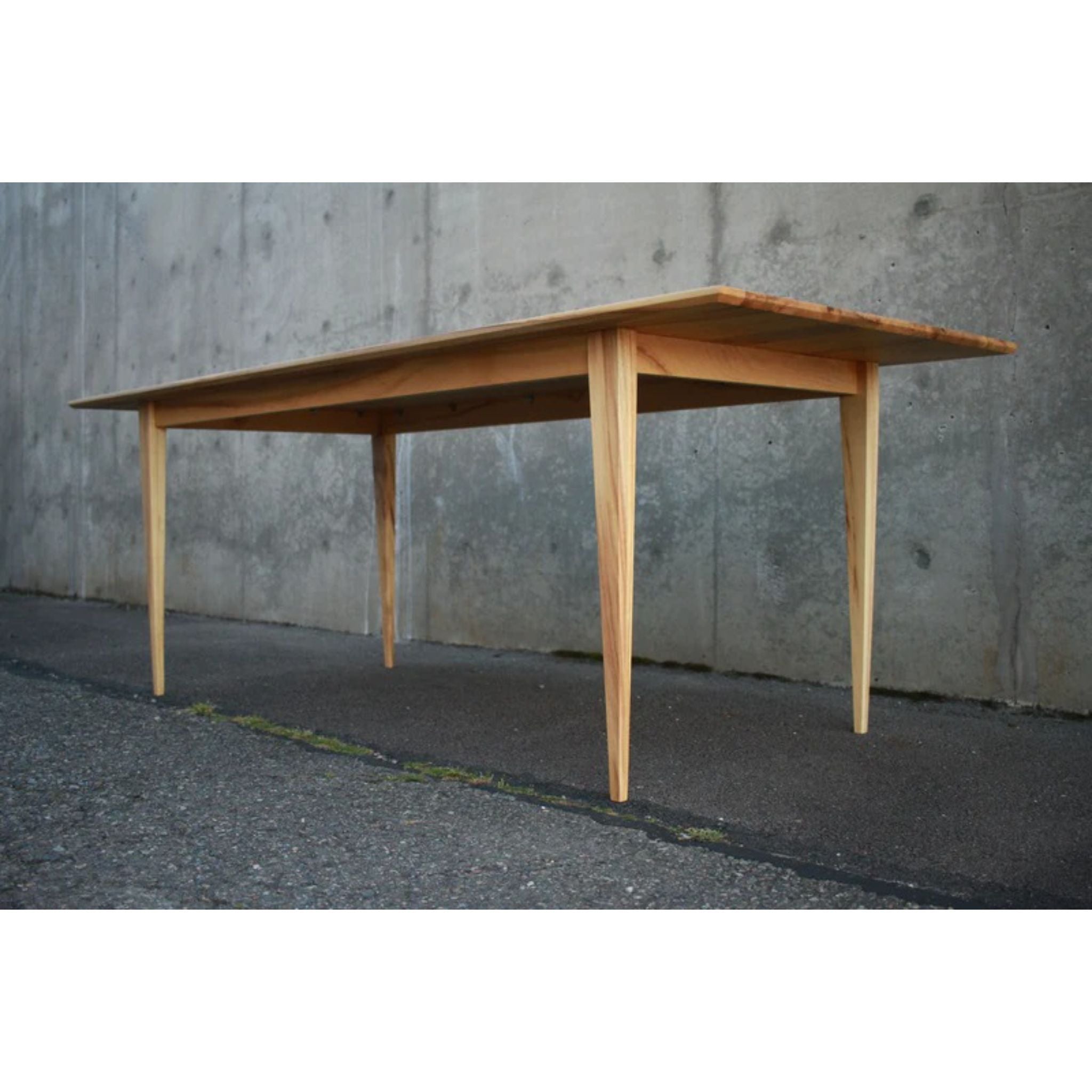 Modern Dining Table 84 W TB20 Bottom View by Tomfoolery Wood Co