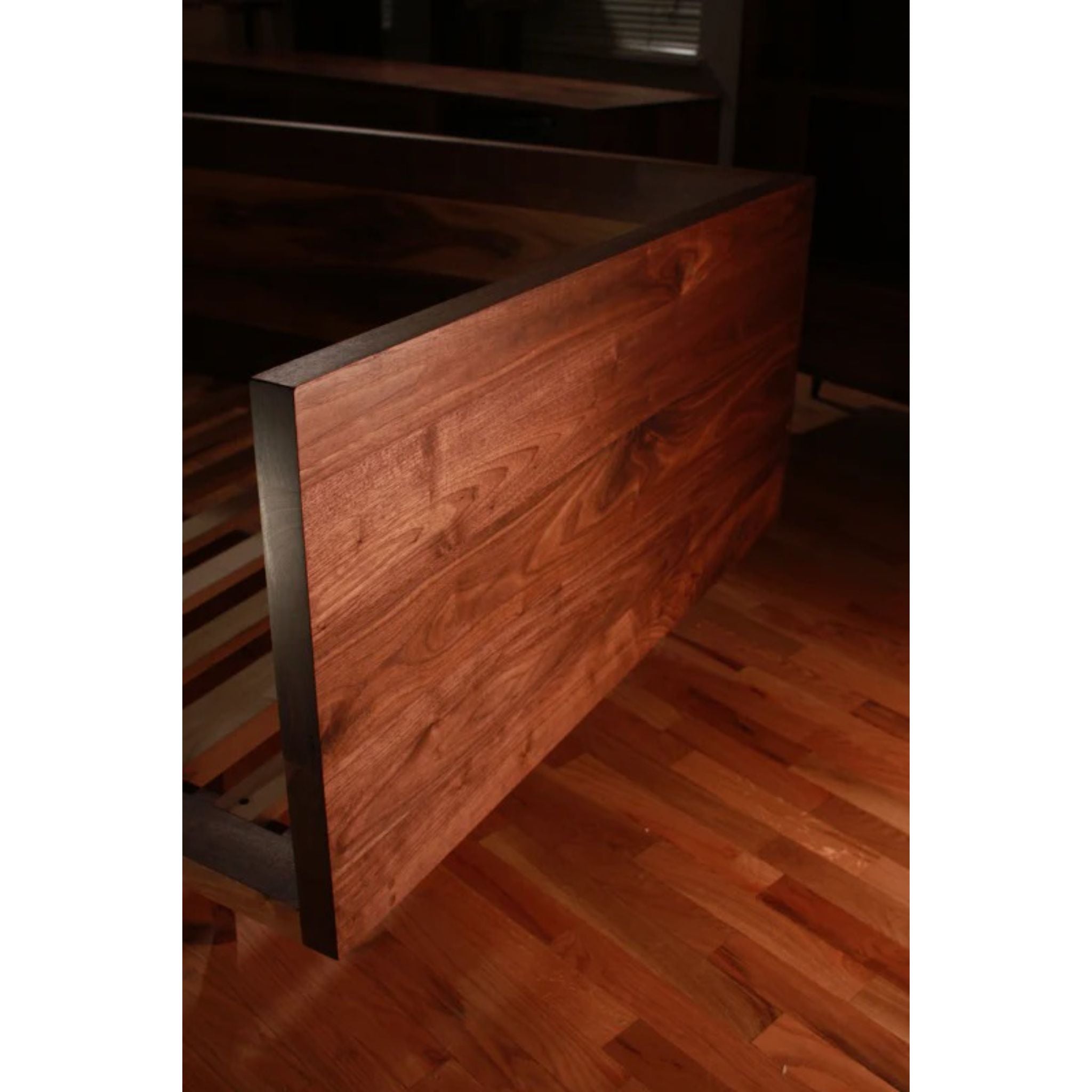 Modern Sofa Frame Right Corner Closeup View by Tomfoolery Wood Co