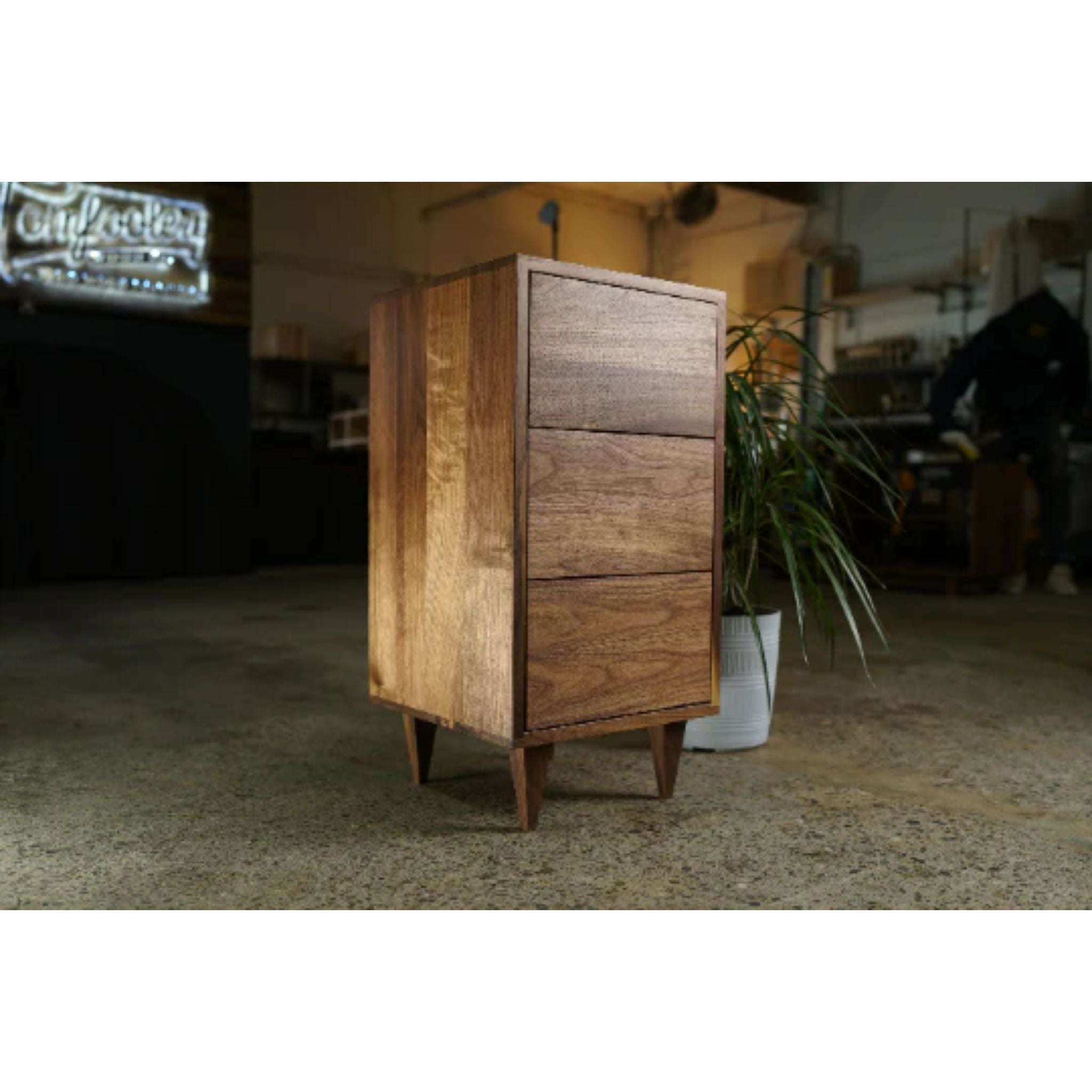 Mueller End Table TB03 Full View by Tomfoolery Wood Co