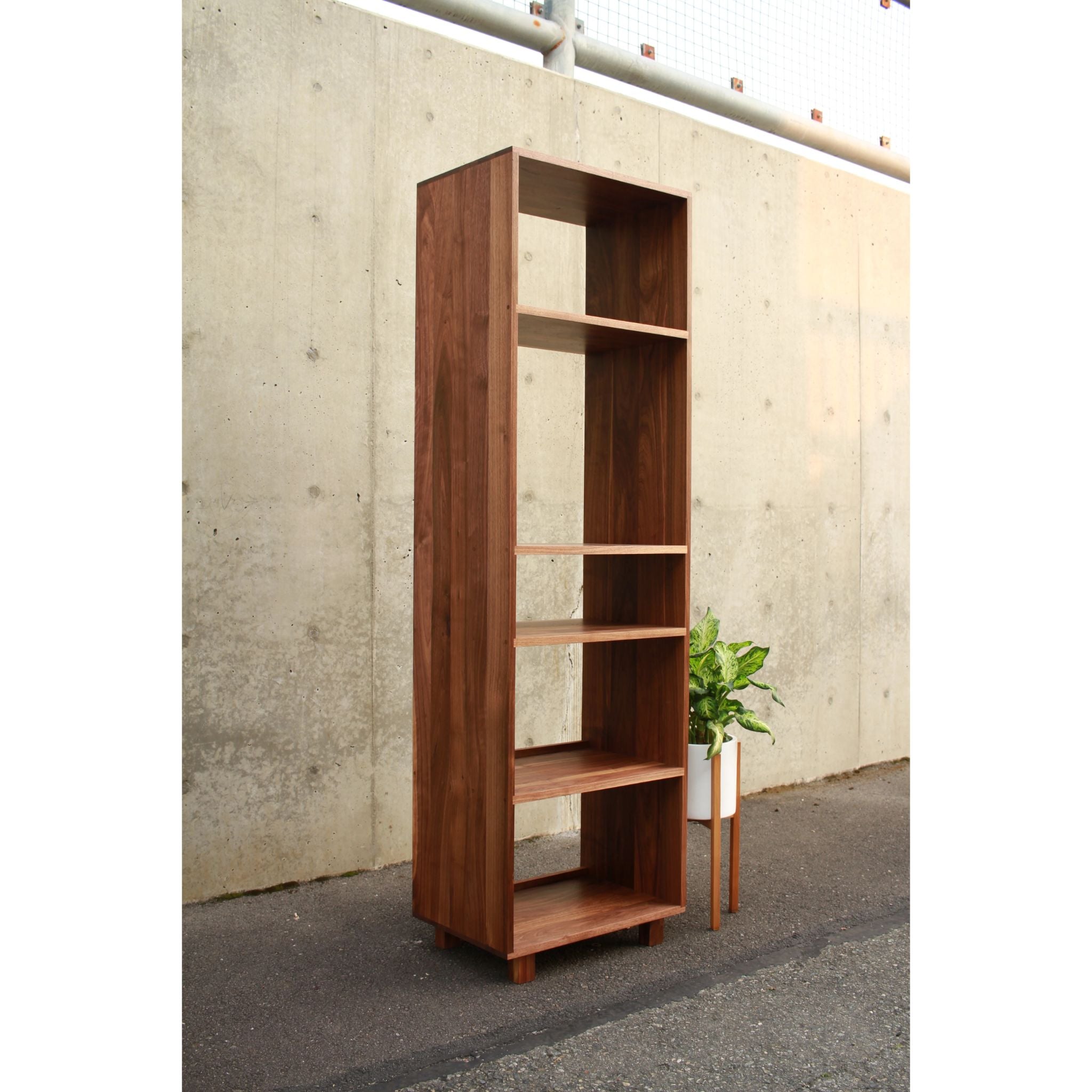 Mullins Vinyl Bookcase BC36 Full View by Tomfoolery Wood Co