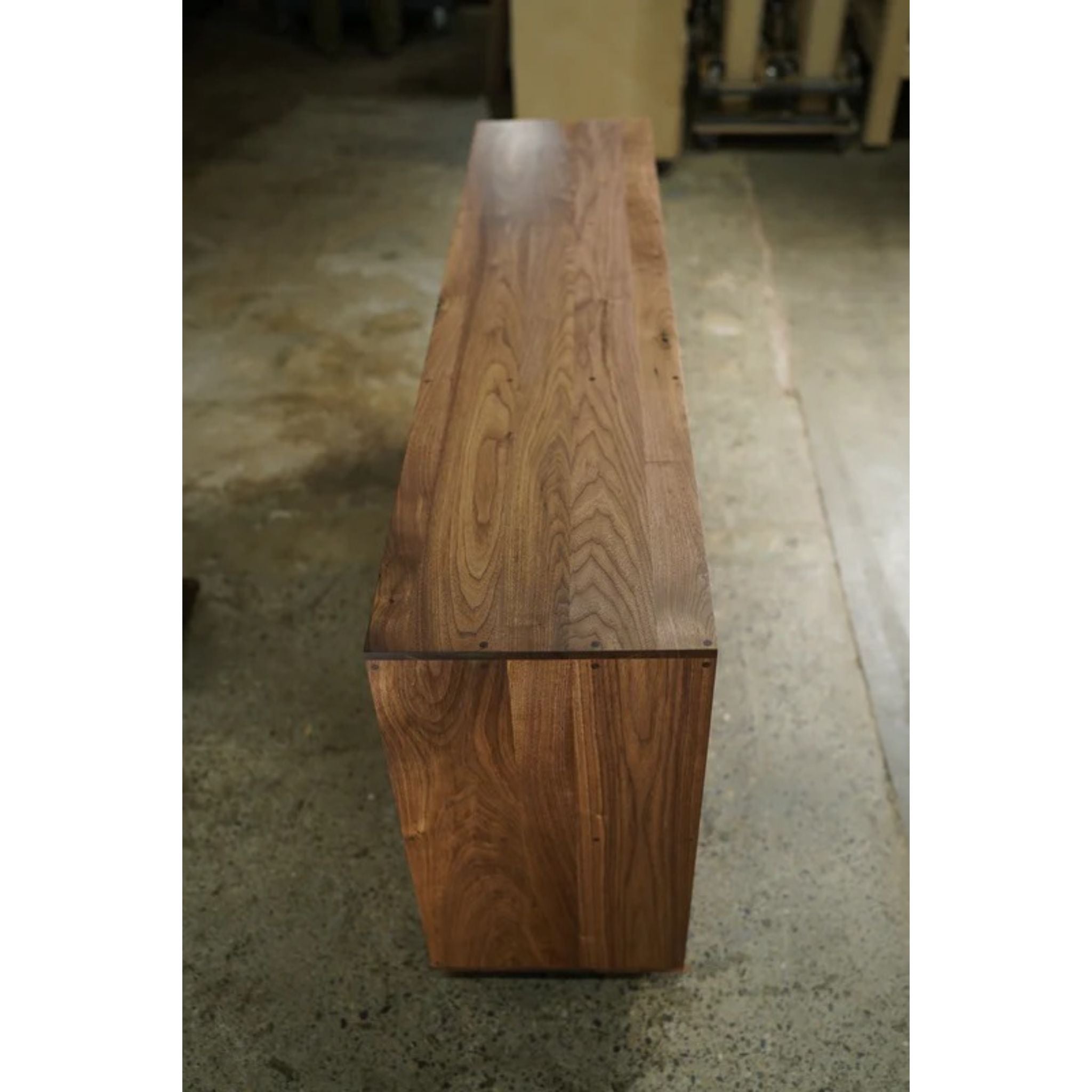 Mullins Vinyl Console CN83 Top Left Corner View by Tomfoolery Wood Co