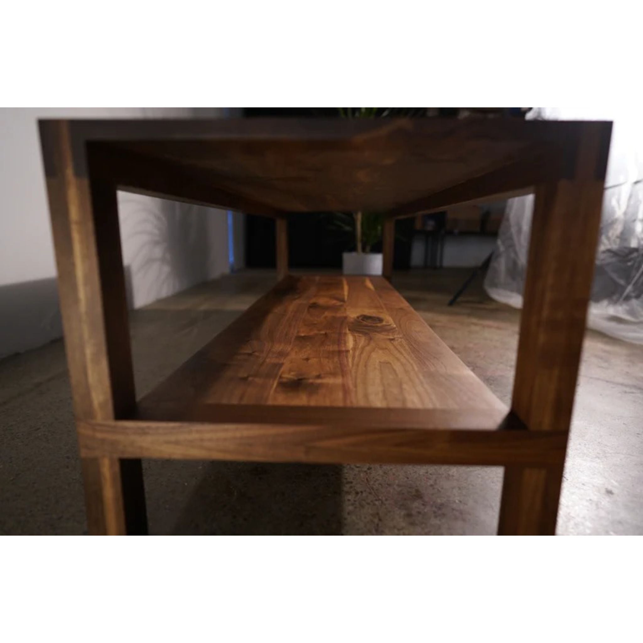 Nisqually Coffee Table 60 W (TERTIARY) TB13 Bottom View by Tomfoolery Wood Co