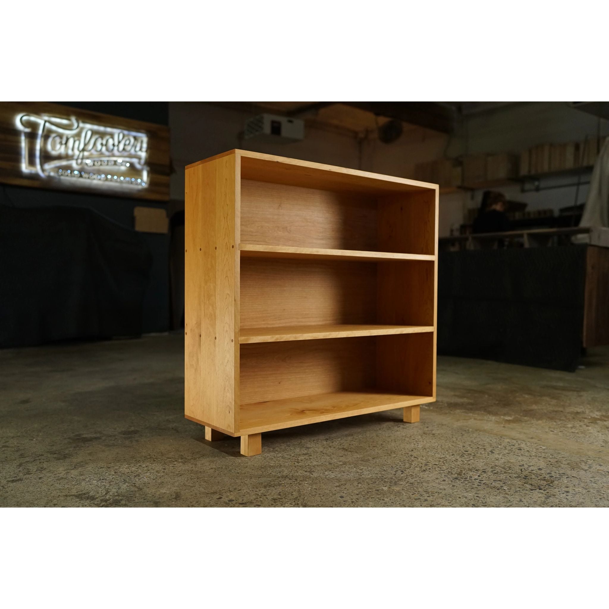 Office Bookcase BC19 Full View by Tomfoolery Wood Co