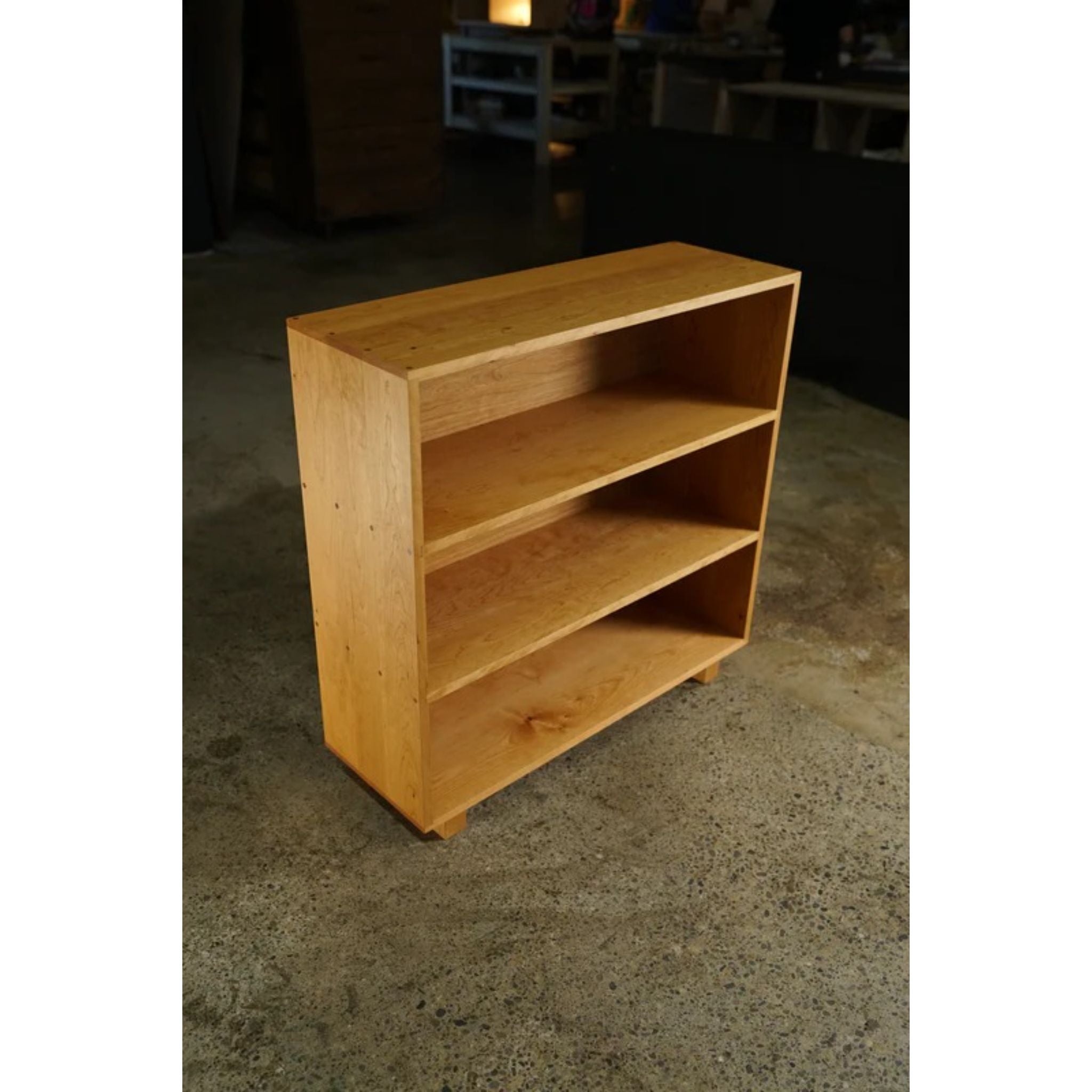 Office Bookcase BC19 Top Side View by Tomfoolery Wood Co