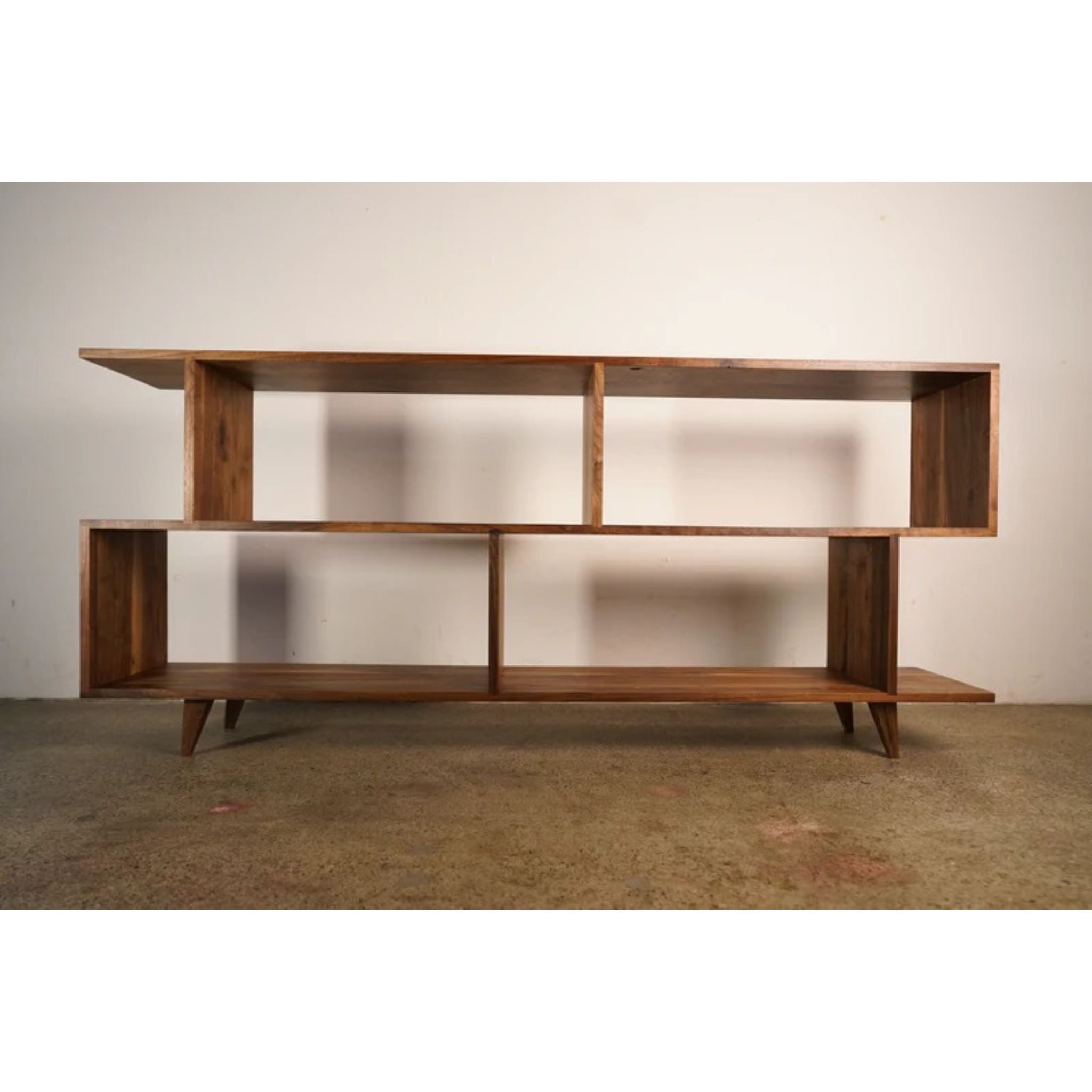 Offstack 3-Tier Sofa Table (TERTIARY) TB01 Front View by Tomfoolery Wood Co