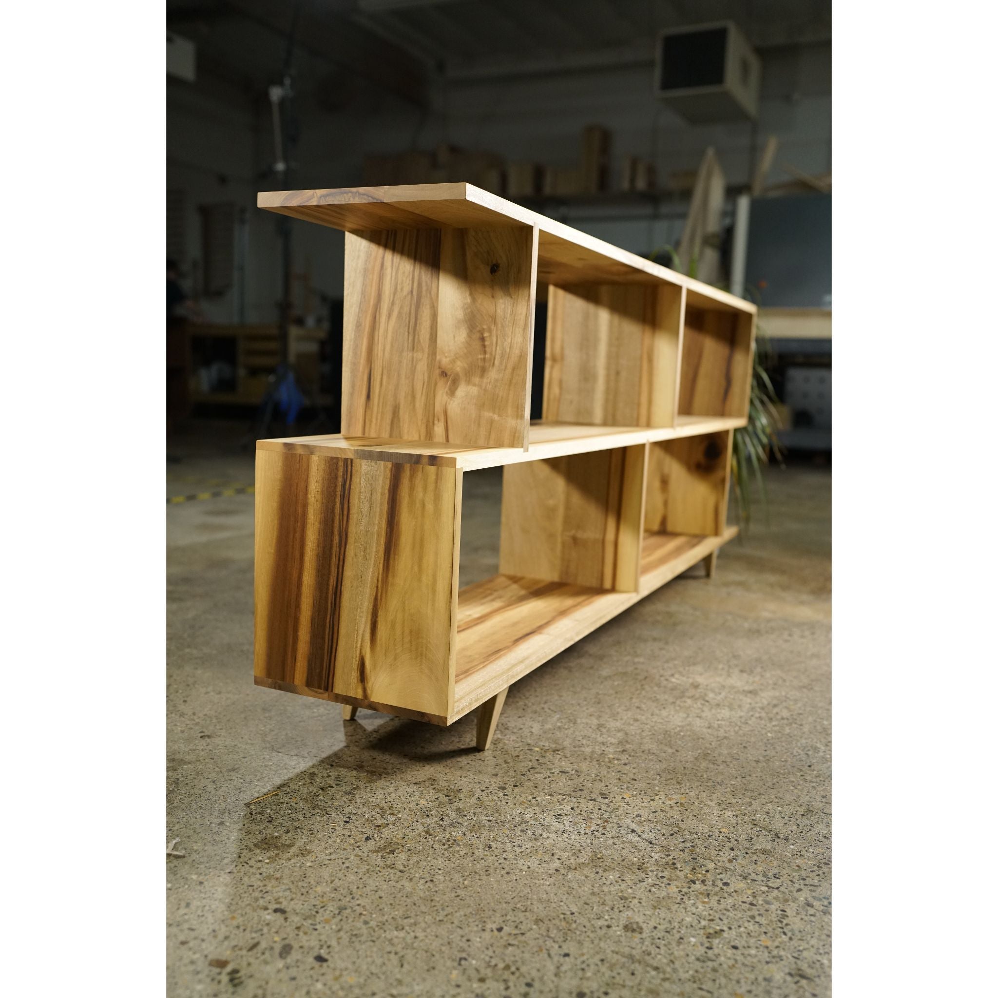 Offstack 3 Tier Sofa Table BC02 Left Side View 1 by Tomfoolery Wood Co