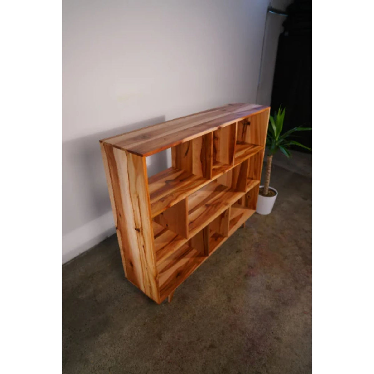 Okopal Vinyl Console CN97 Top Side View by Tomfoolery Wood Co