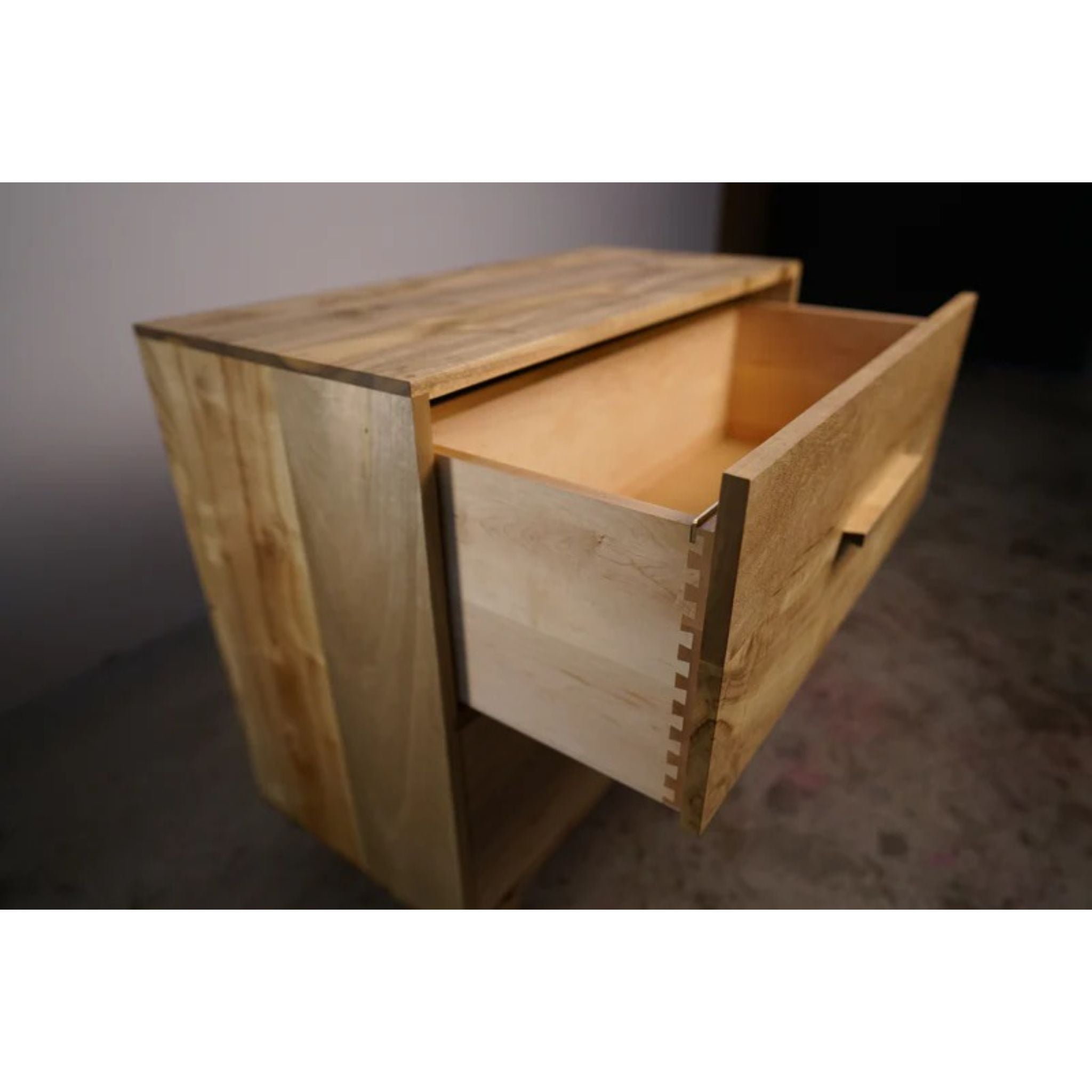 Parker Filing Cabinet (Alt) CB10 Top Opened Drawer View by Tomfoolery Wood Co