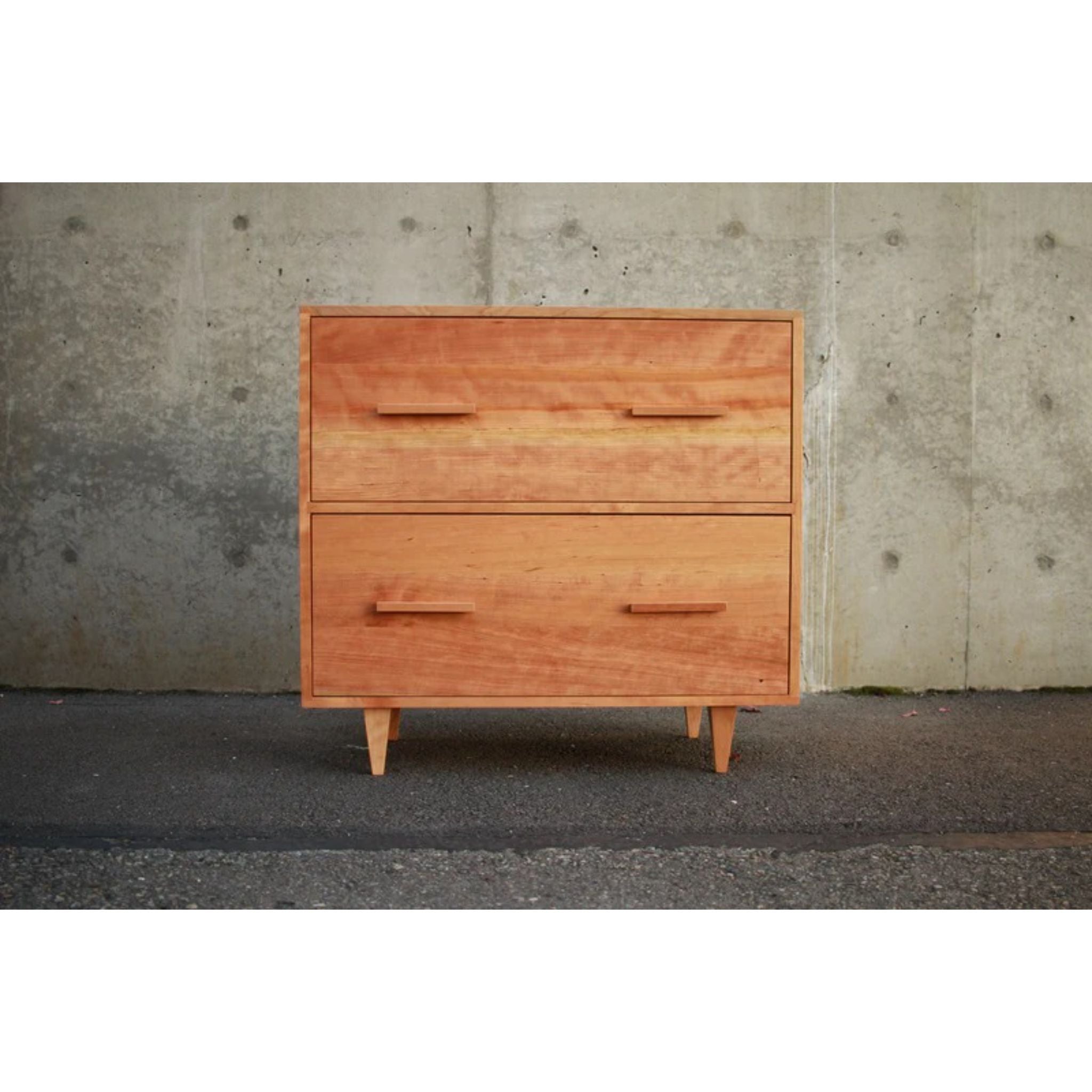 Parker Filing Cabinet CB12 Front View by Tomfoolery Wood Co