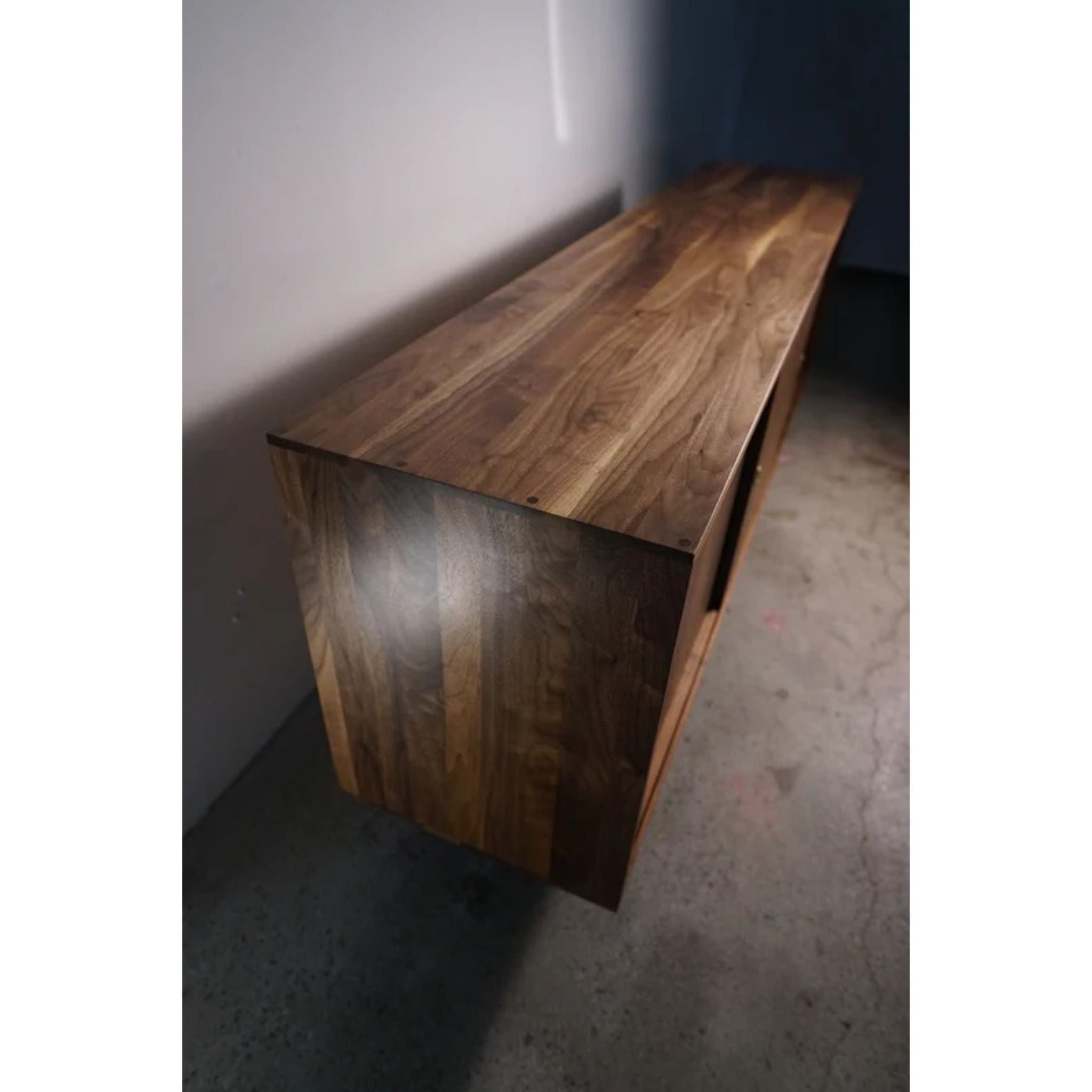 Peckham Console 2.0 CN69 Top Left Side View by Tomfoolery Wood Co