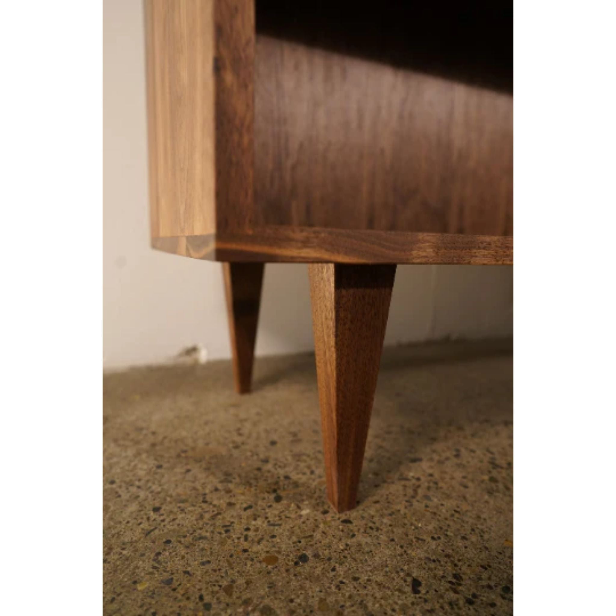 Rascoff Bookcase BC21 Bottom Closeup View by Tomfoolery Wood Co