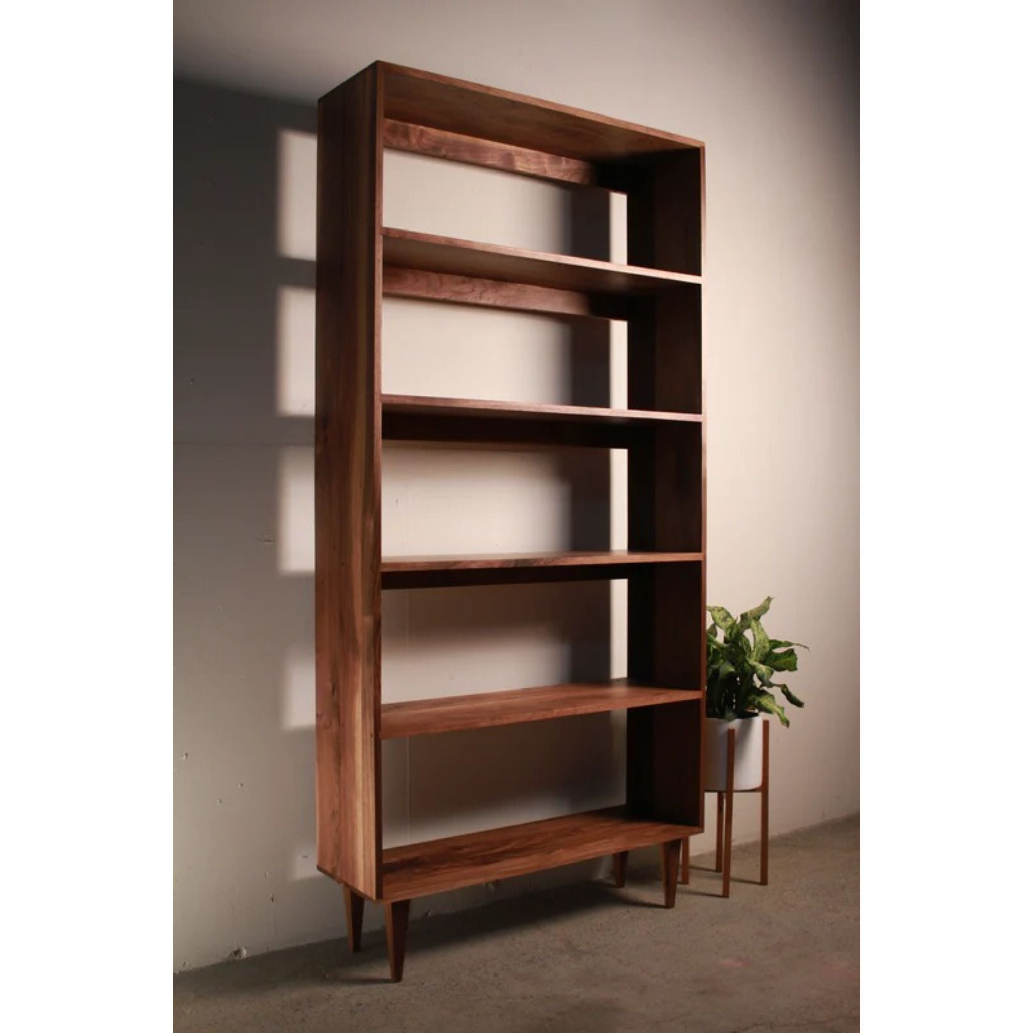 Rascoff Bookcase BC21 Side View by Tomfoolery Wood Co