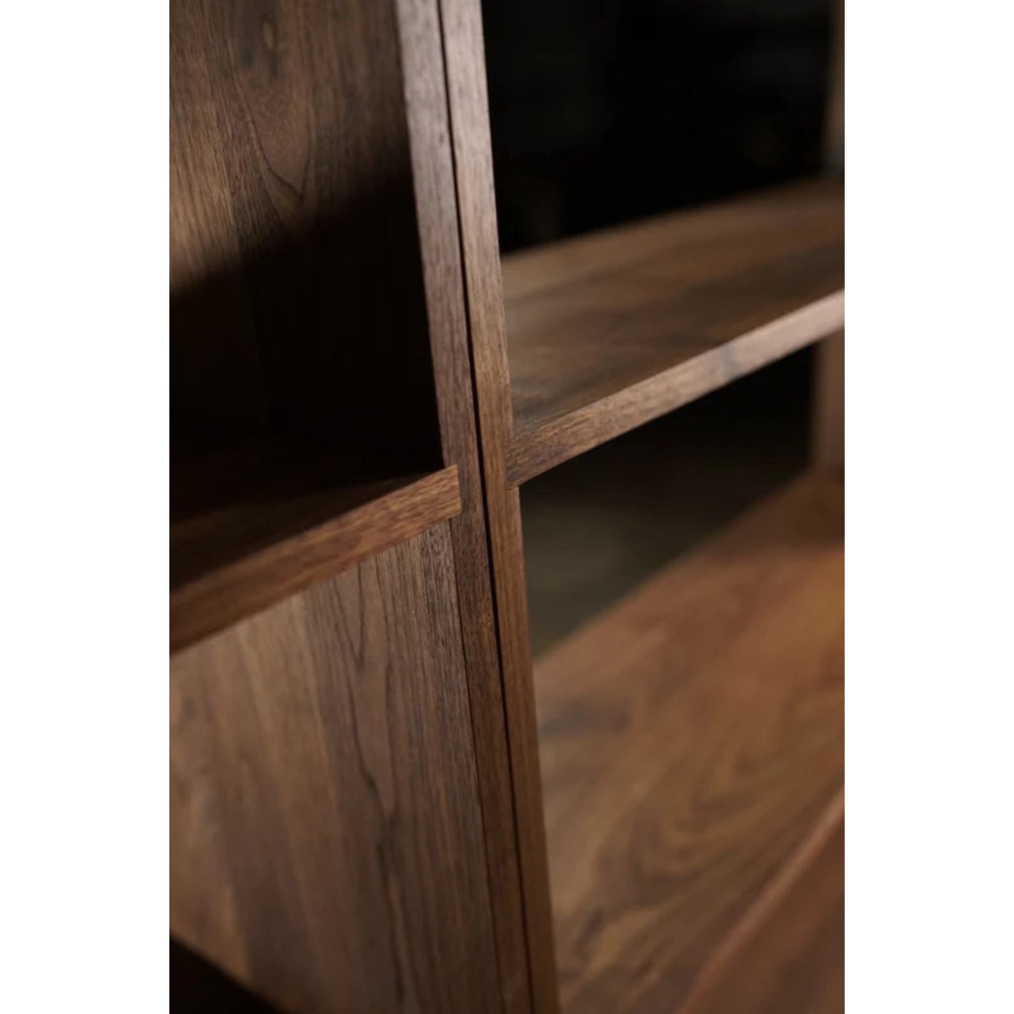Rascoff Bookcase Triple Set BC08  Closeup View by Tomfoolery Wood Co