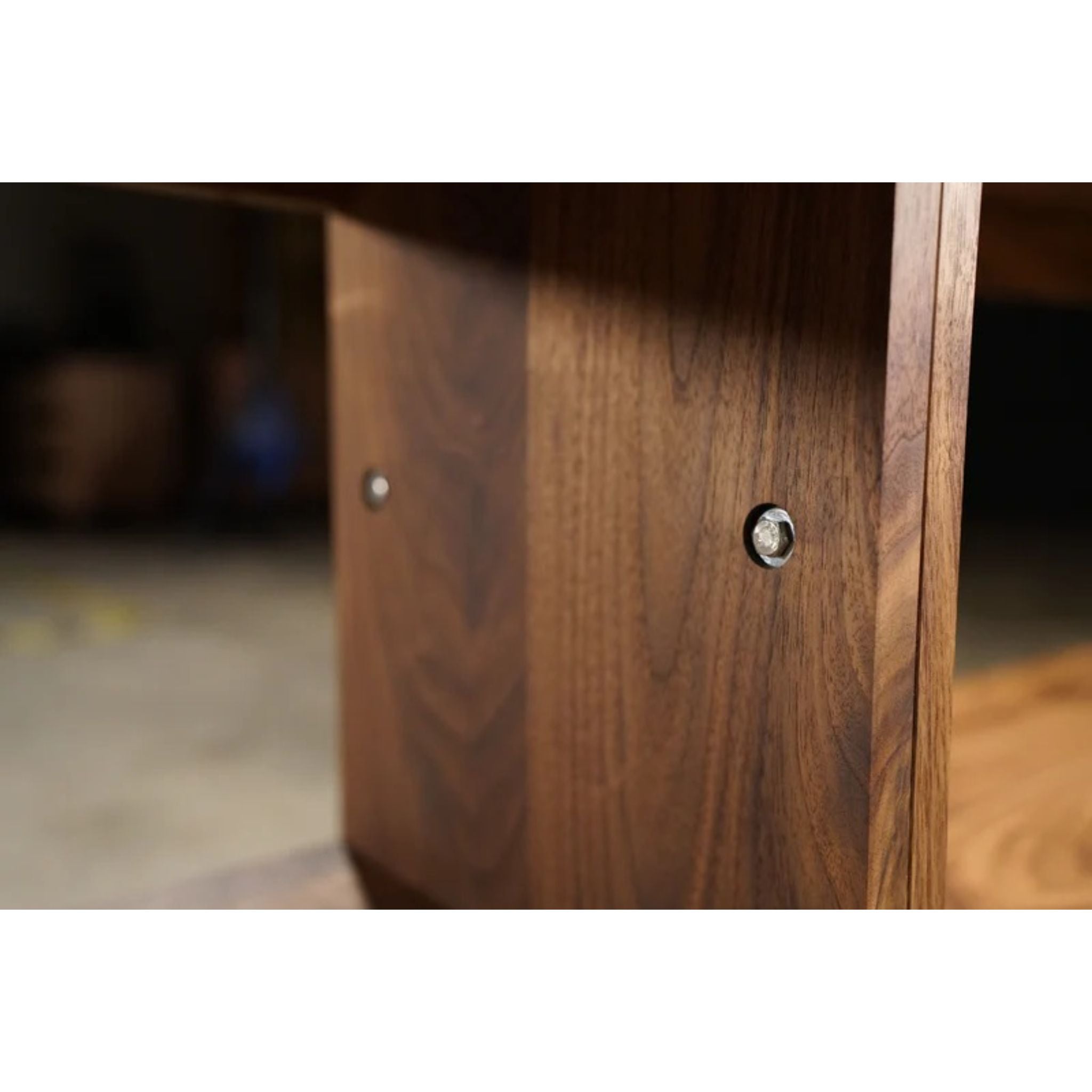 Rascoff Bookcase Triple Set BC08 Finishing Closeup View by Tomfoolery Wood Co