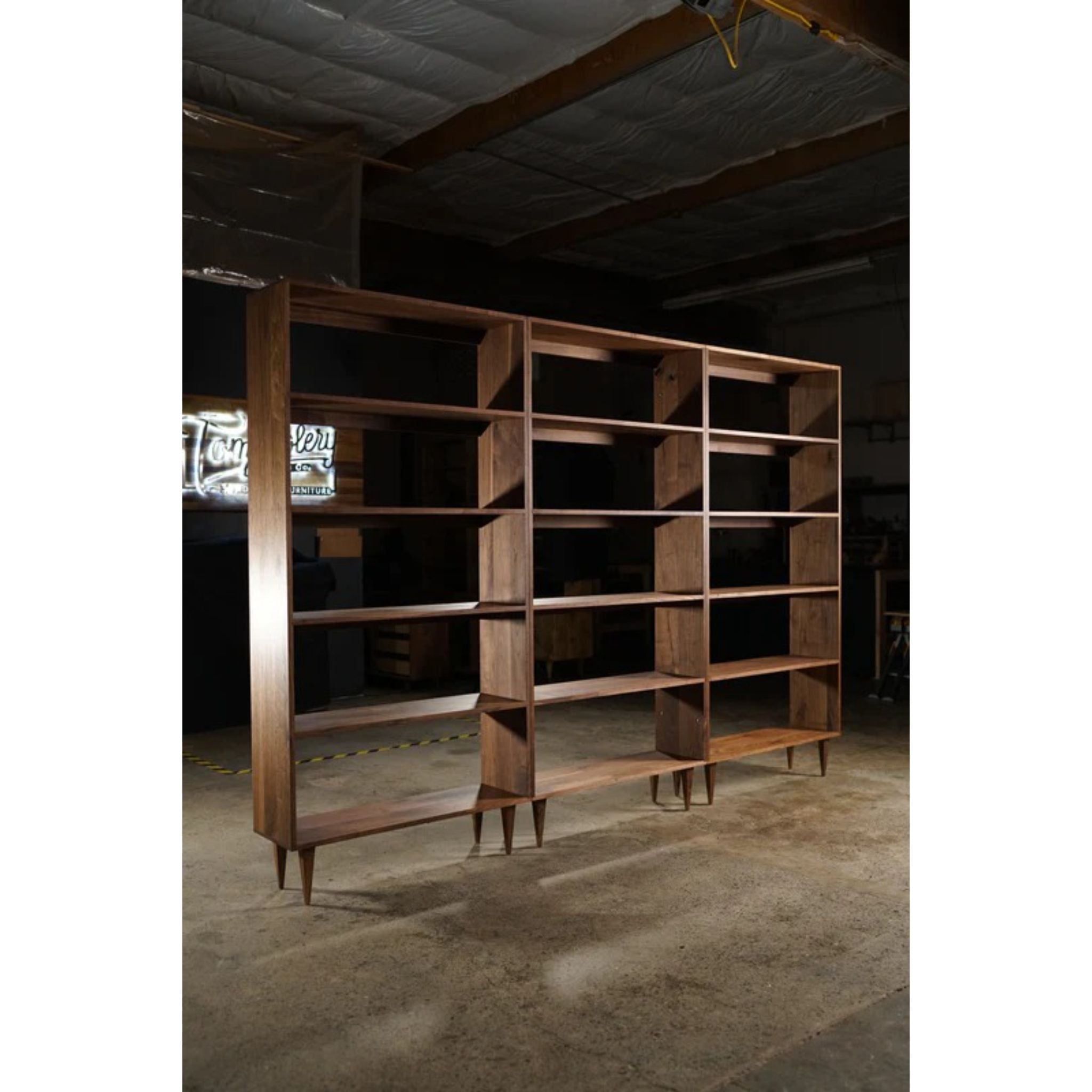 Rascoff Bookcase Triple Set BC08 Full View by Tomfoolery Wood Co