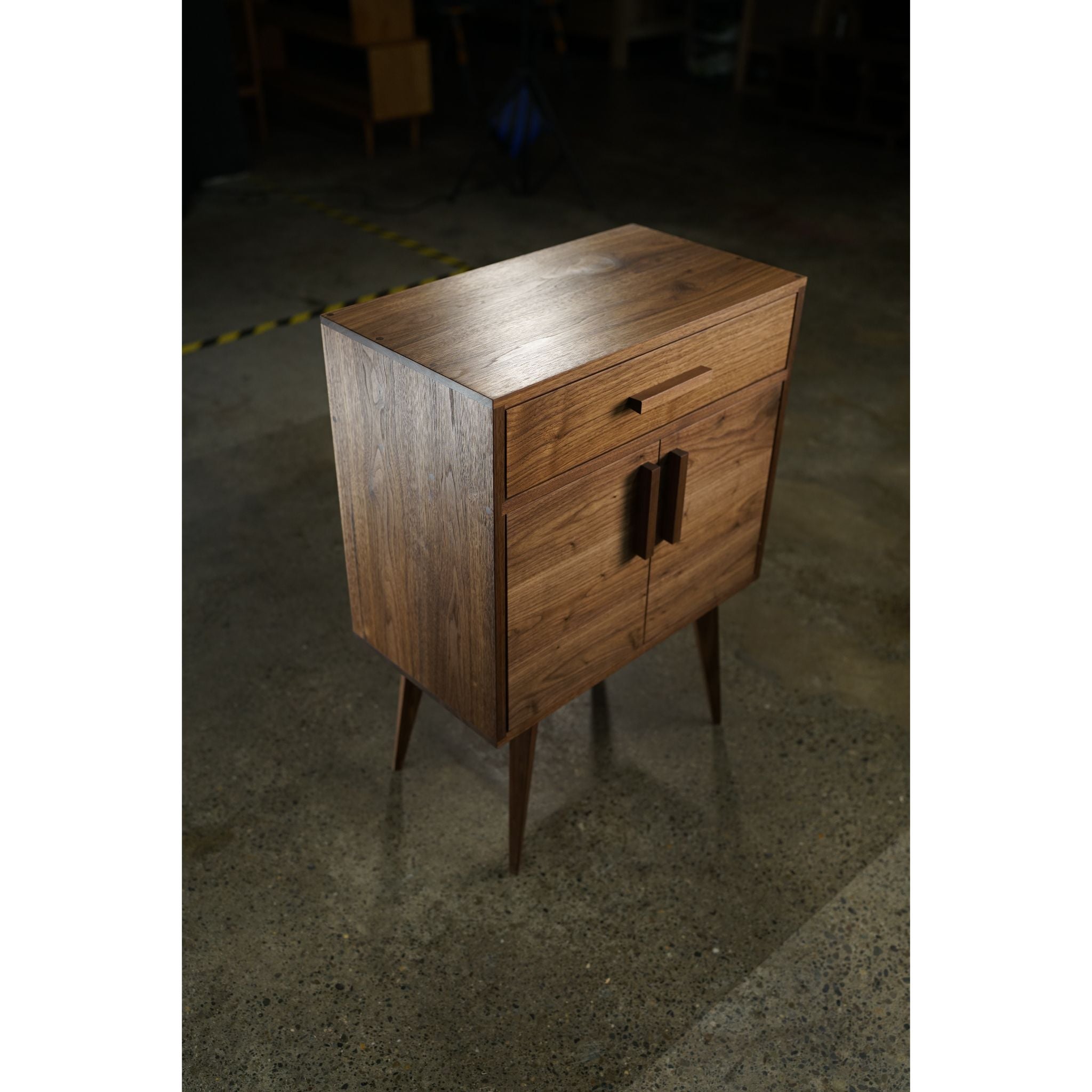 Rosenberg Foyer Table (Alt) TB04 Top Left Corner View by Tomfoolery Wood Co