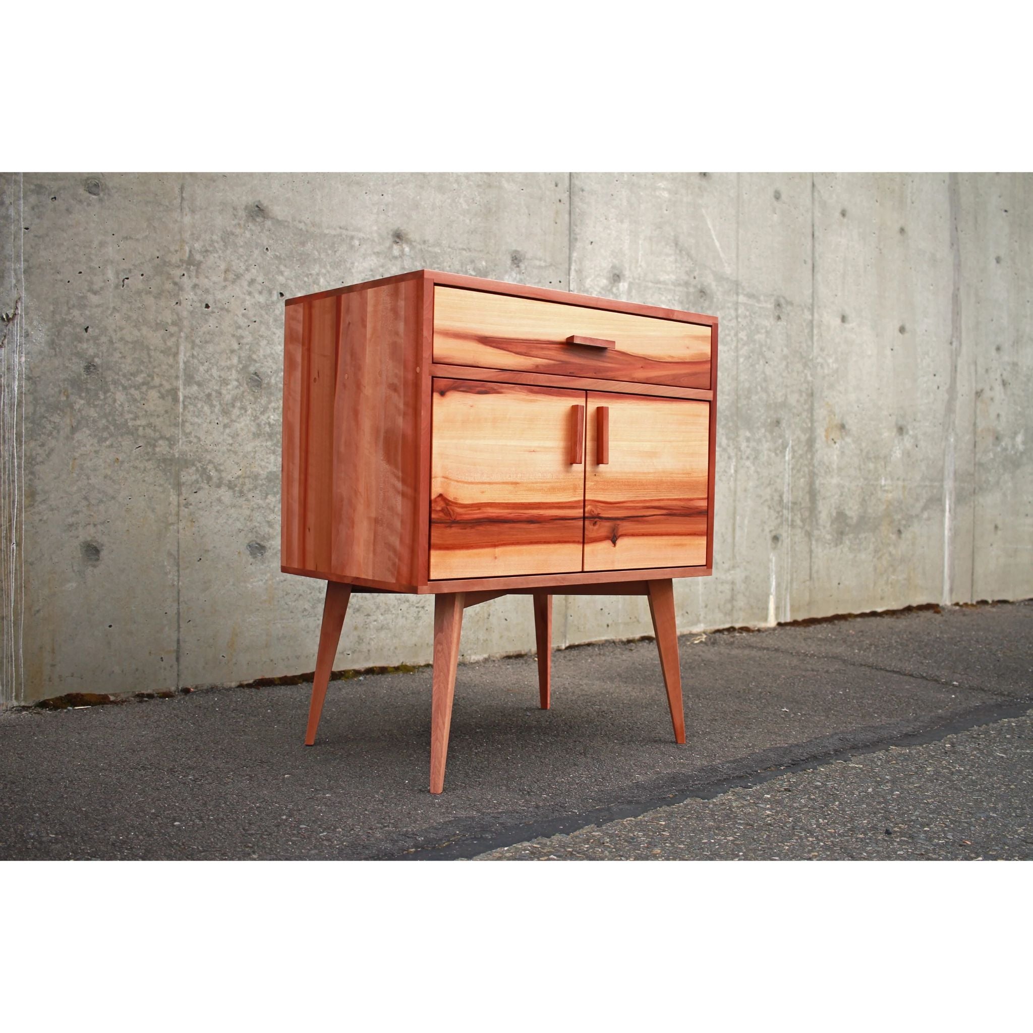 Rosenberg Foyer Table TB26 Front Side View by Tomfoolery Wood Co