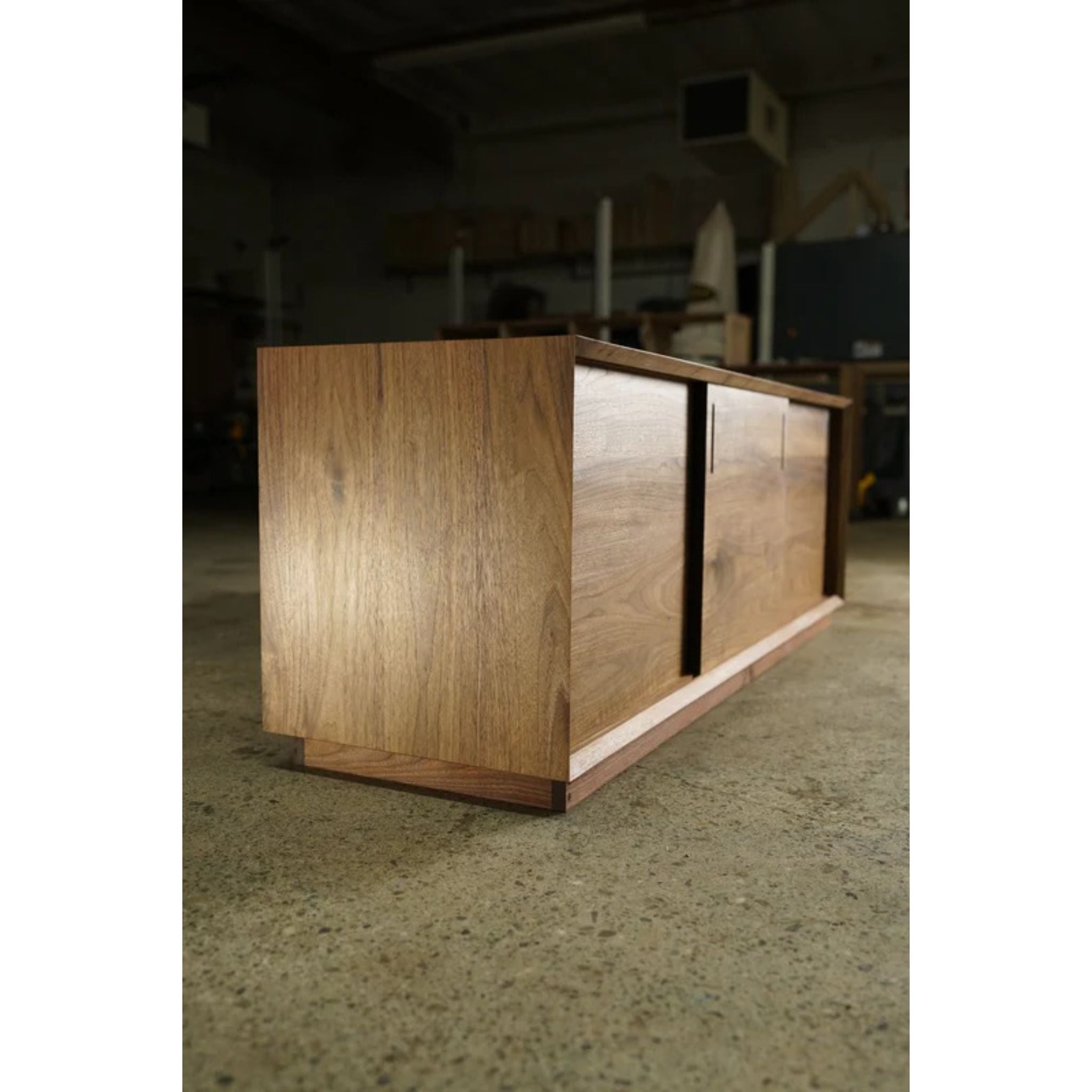 Saylor Console CN26 Left Side View by Tomfoolery Wood Co