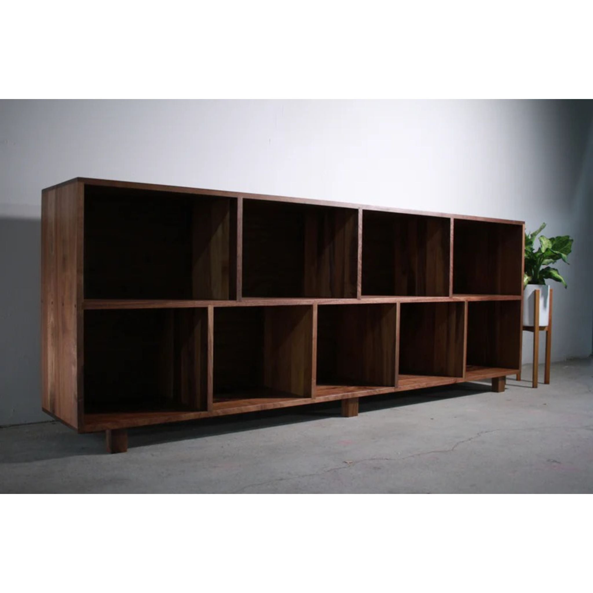 Sesto Vinyl Console 82 Wide CN82 Full View by Tomfoolery Wood Co
