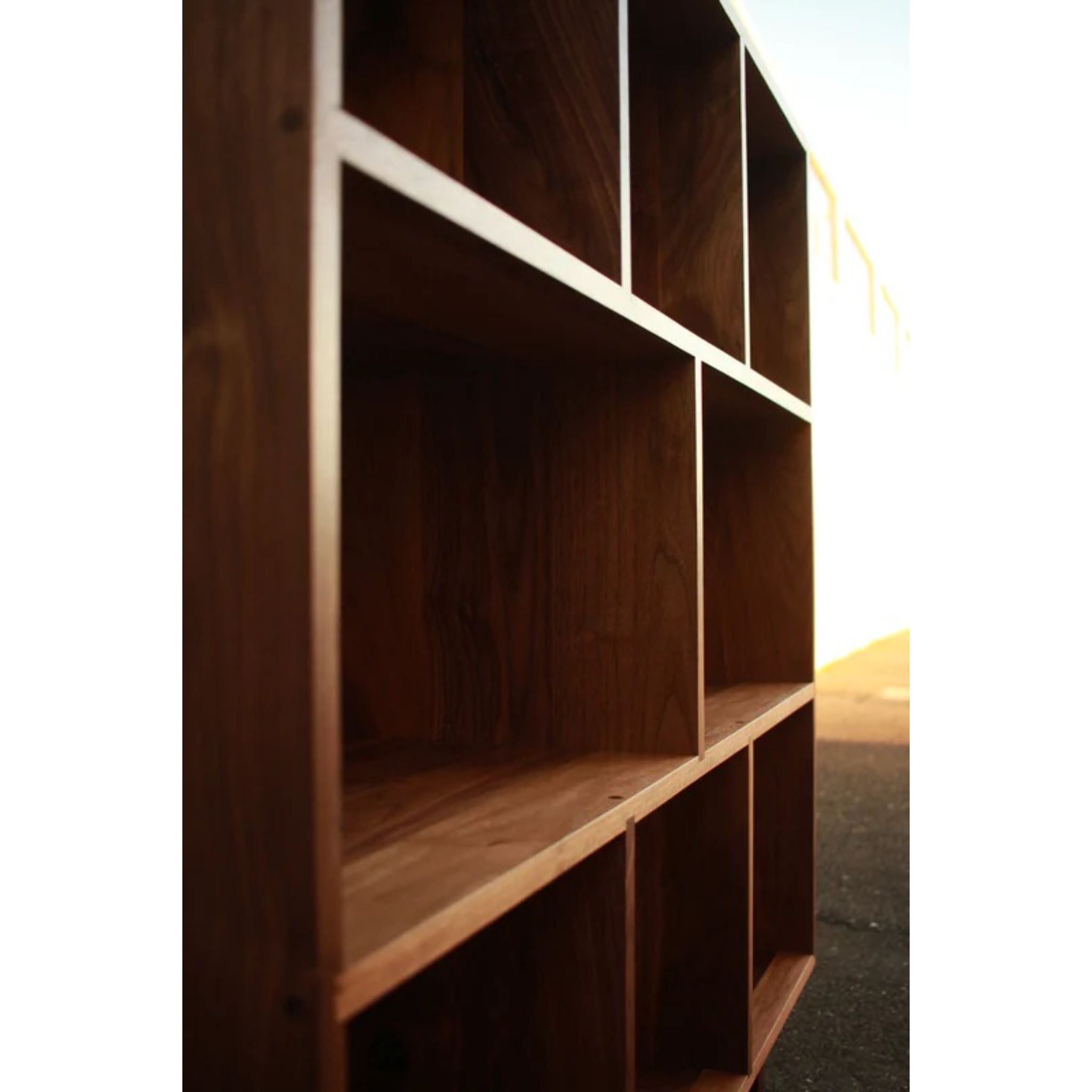 Smith Vinyl Console CN105 Left Side Closeup View by Tomfoolery Wood Co