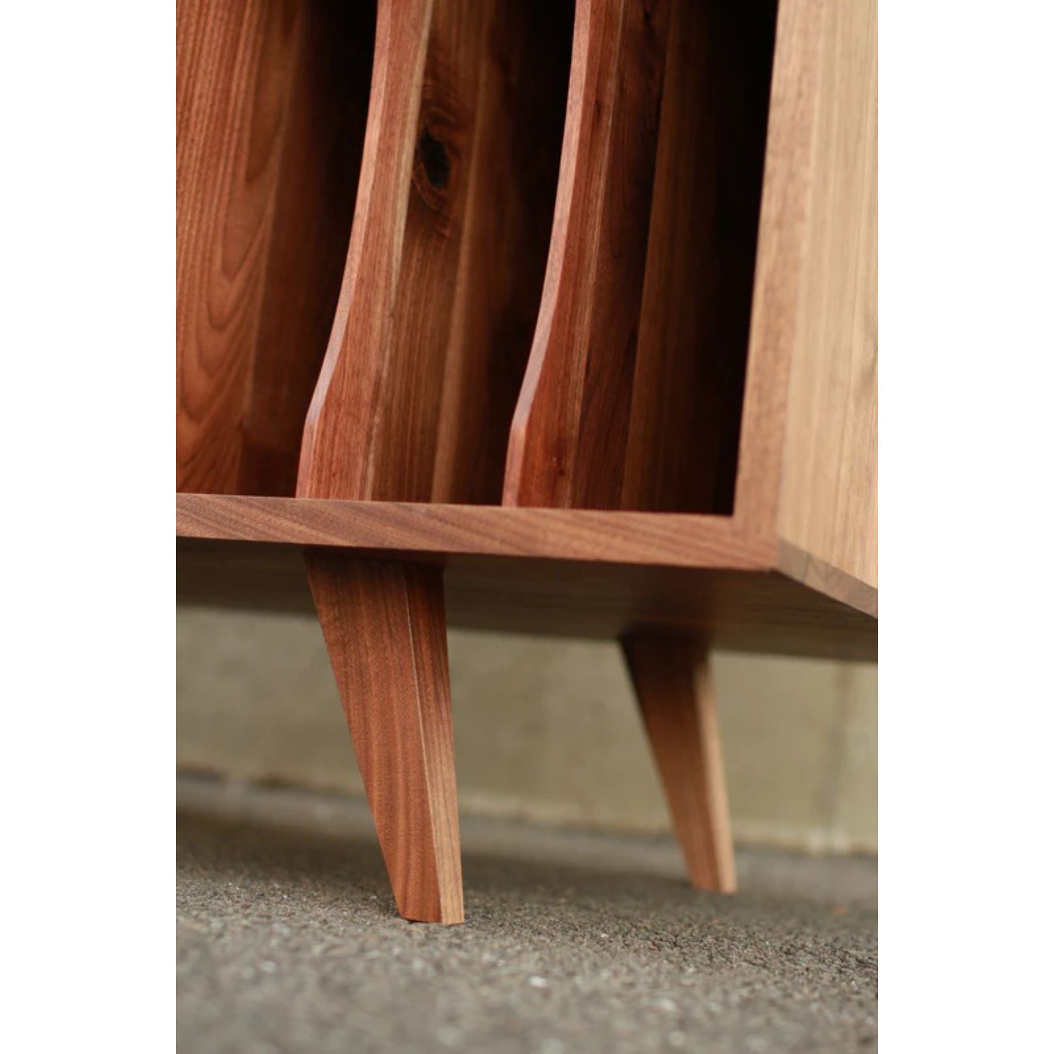 Ulrich Vinyl Console Bottom View by Tomfoolery Wood Co