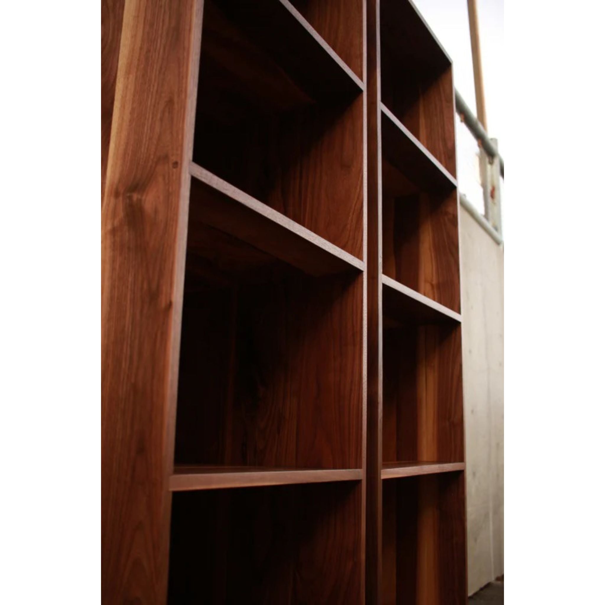 Vaughn Vinyl Tower CN91 Side Closeup View by Tomfoolery Wood Co