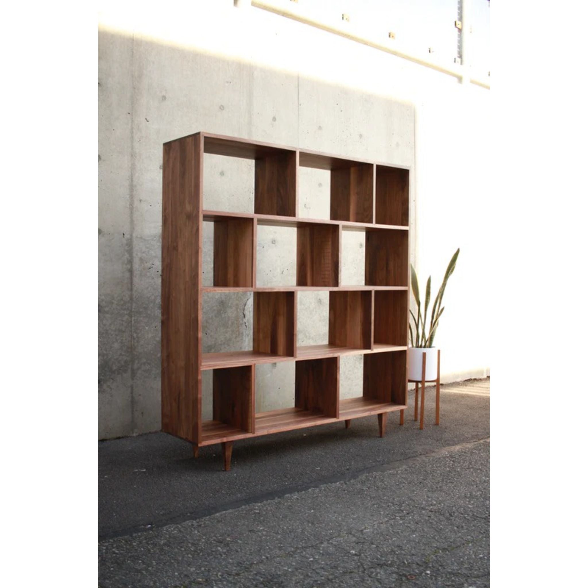 Vissing Vinyl Console CN93 Full Side View by Tomfoolery Wood Co