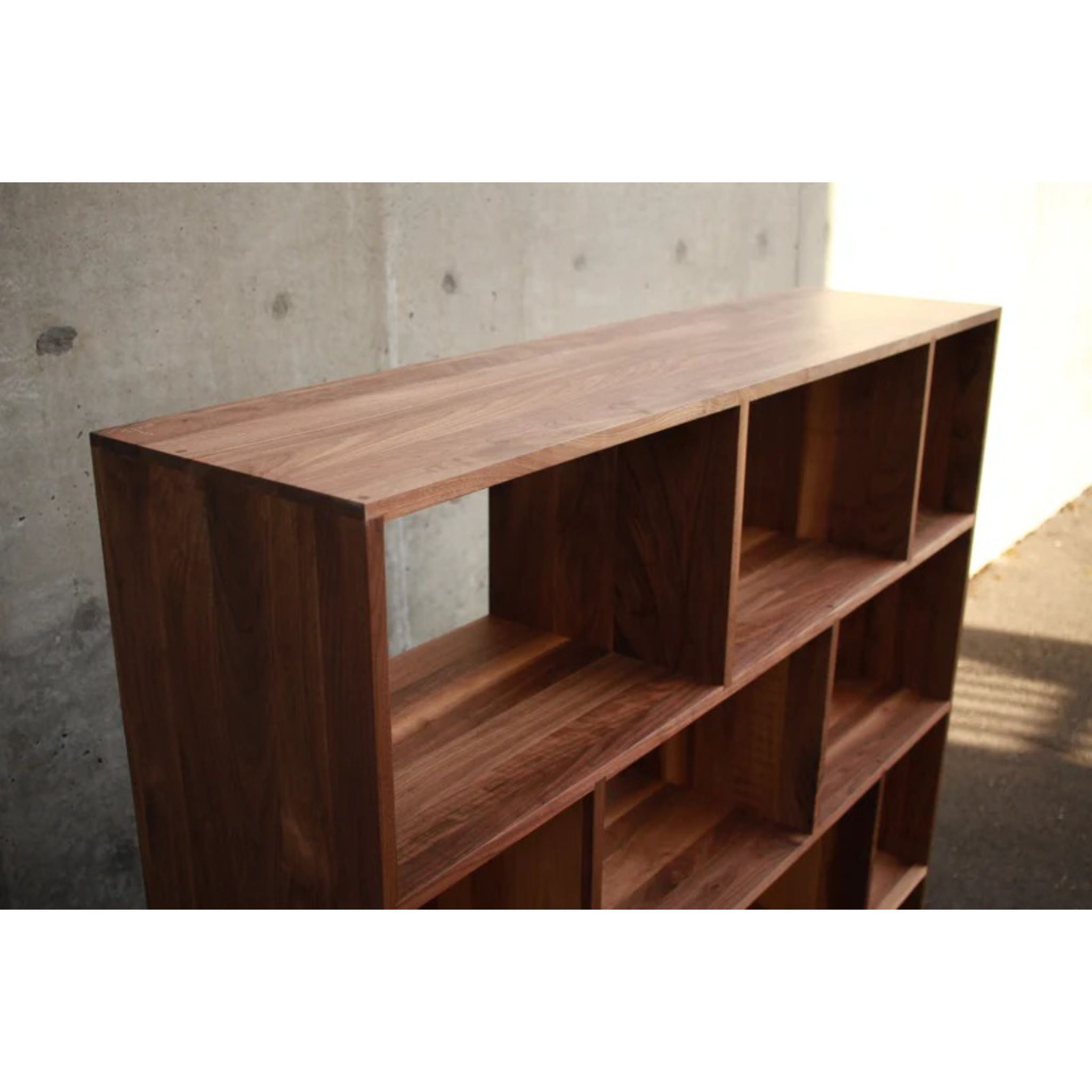 Vissing Vinyl Console CN93 Top Side View by Tomfoolery Wood Co