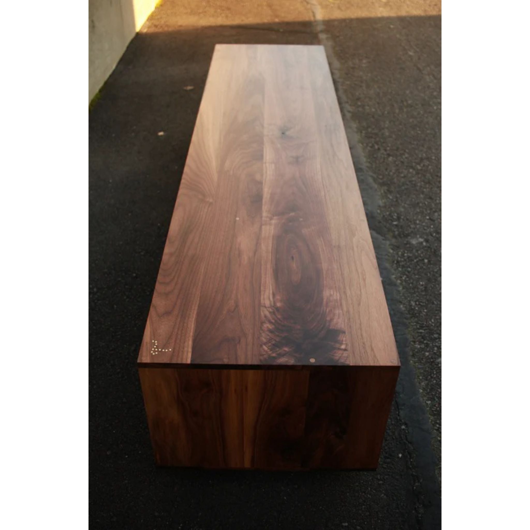 Warner Foyer Bench 72 W BN17 Top left Vertical View by Tomfoolery Wood Co
