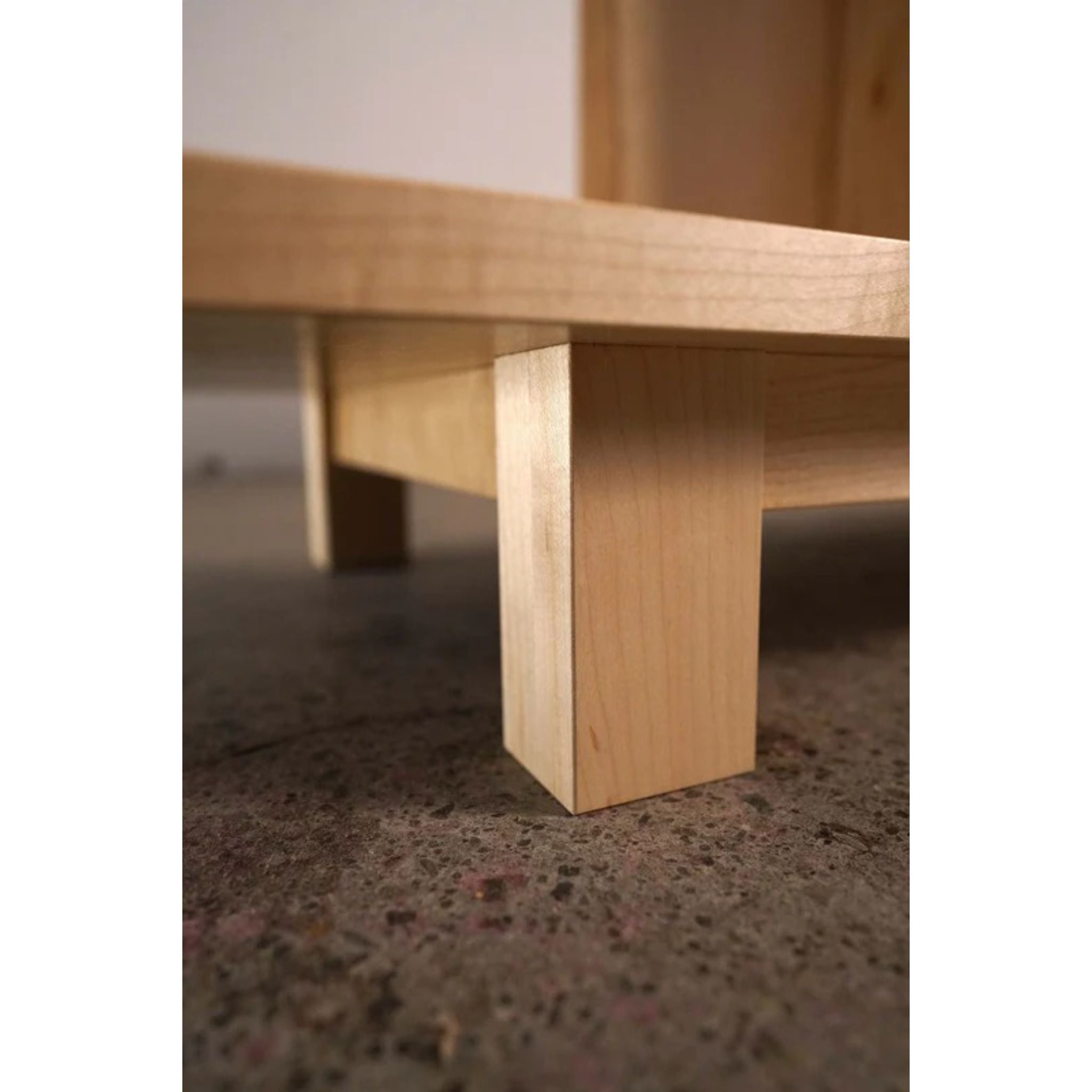 Warner Foyer Bench LP Vinyl Storage BN21 Bottom View by Tomfoolery Wood Co