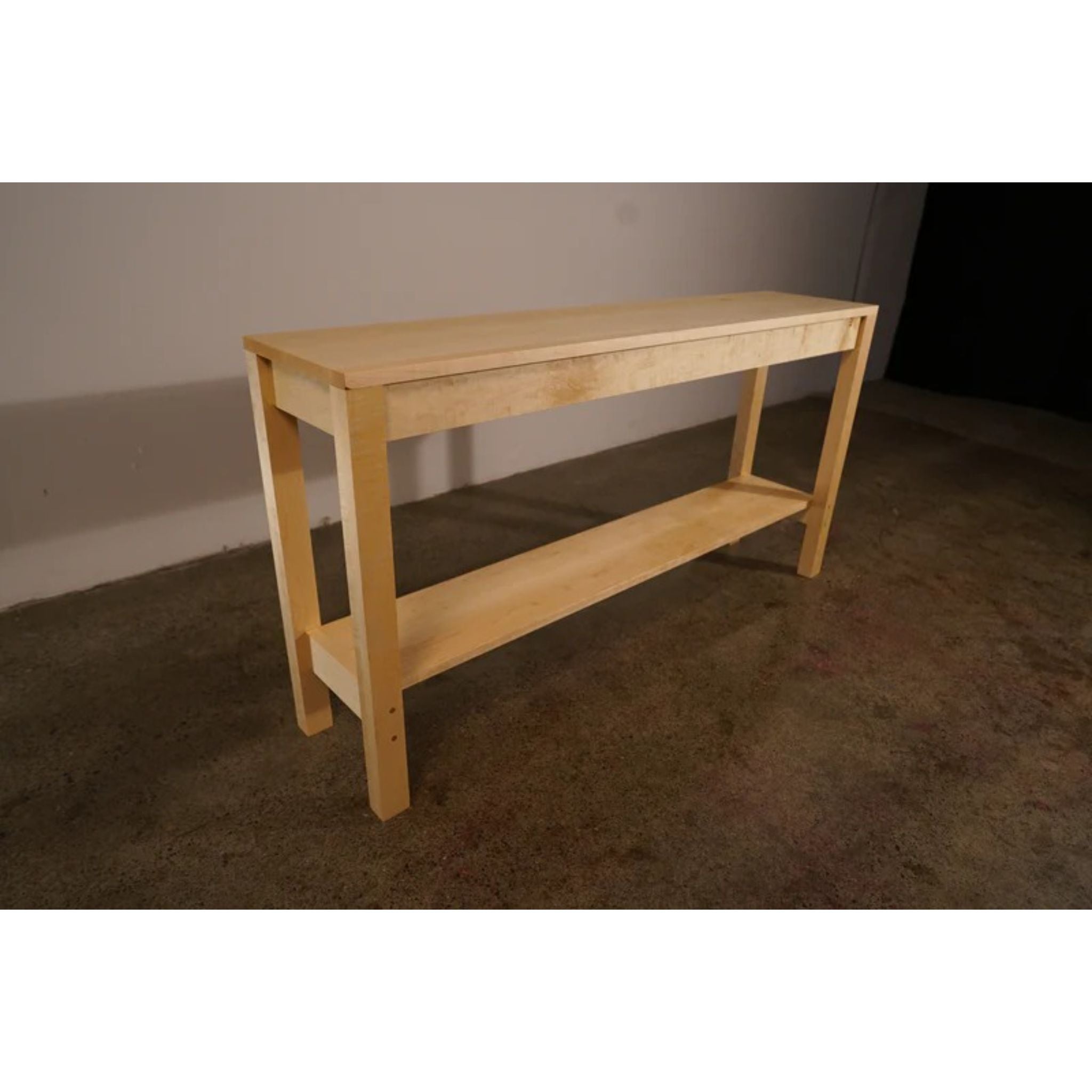 Warner Hallway Table 28 H TB18 Full View by Tomfoolery Wood Co