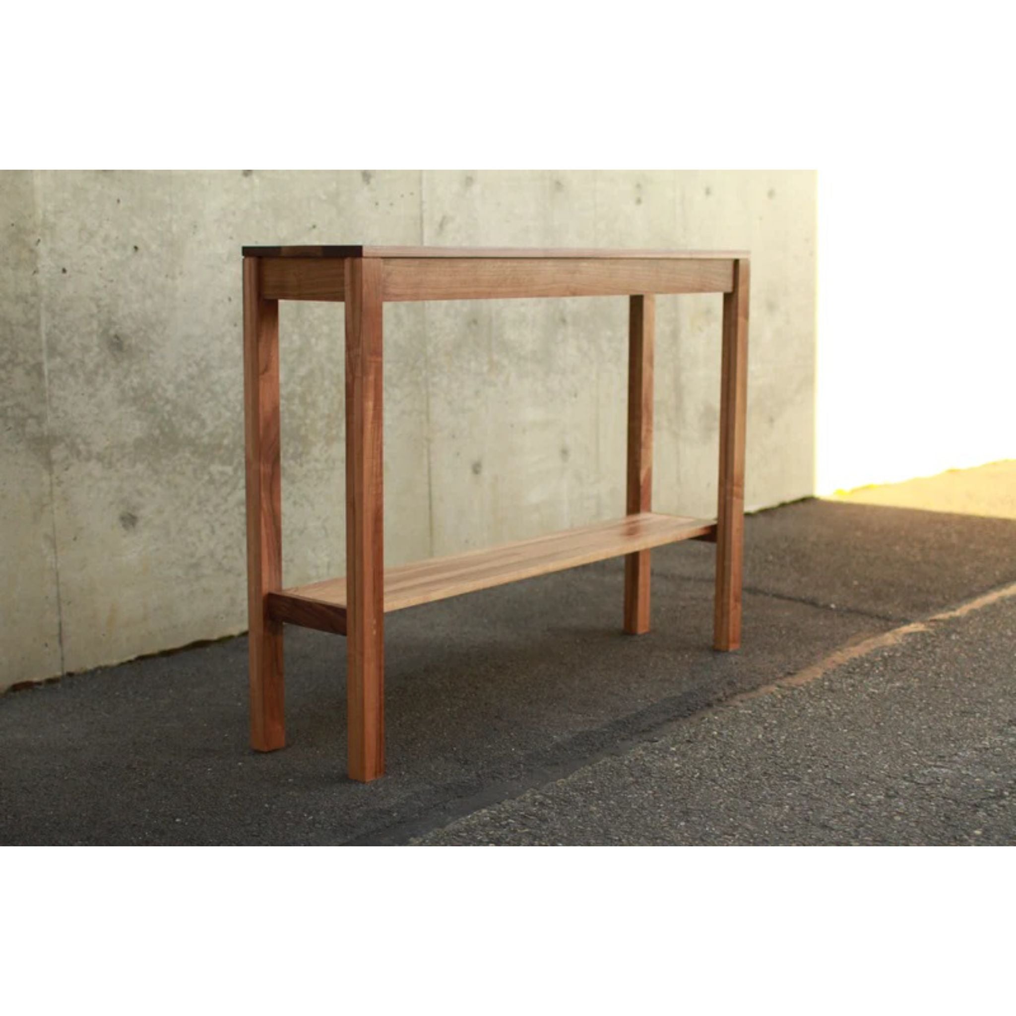 Warner Hallway Table TB24 Full Side View by Tomfoolery Wood Co