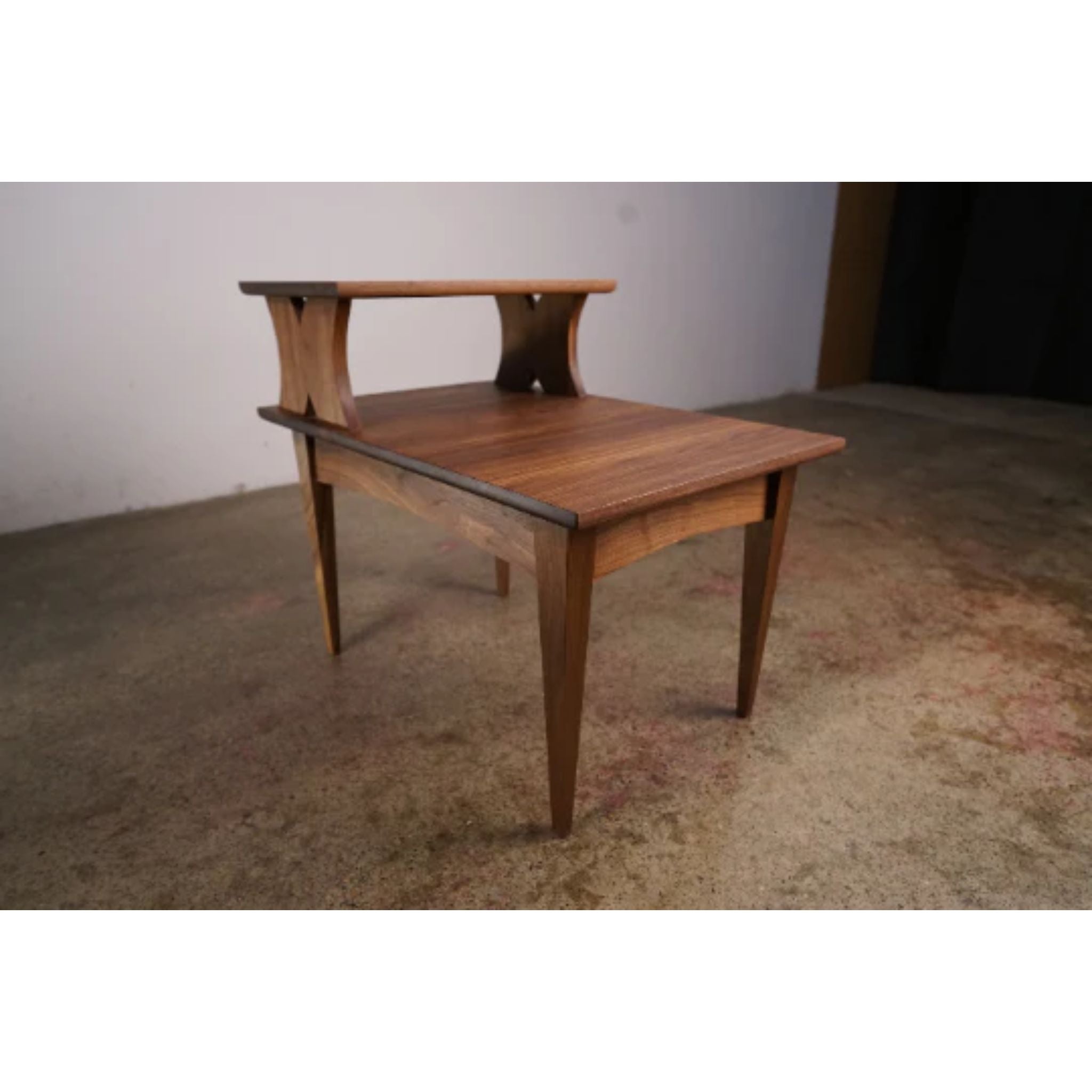 Waters Nightstand End Table ET01 Full View by Tomfoolery Wood Co