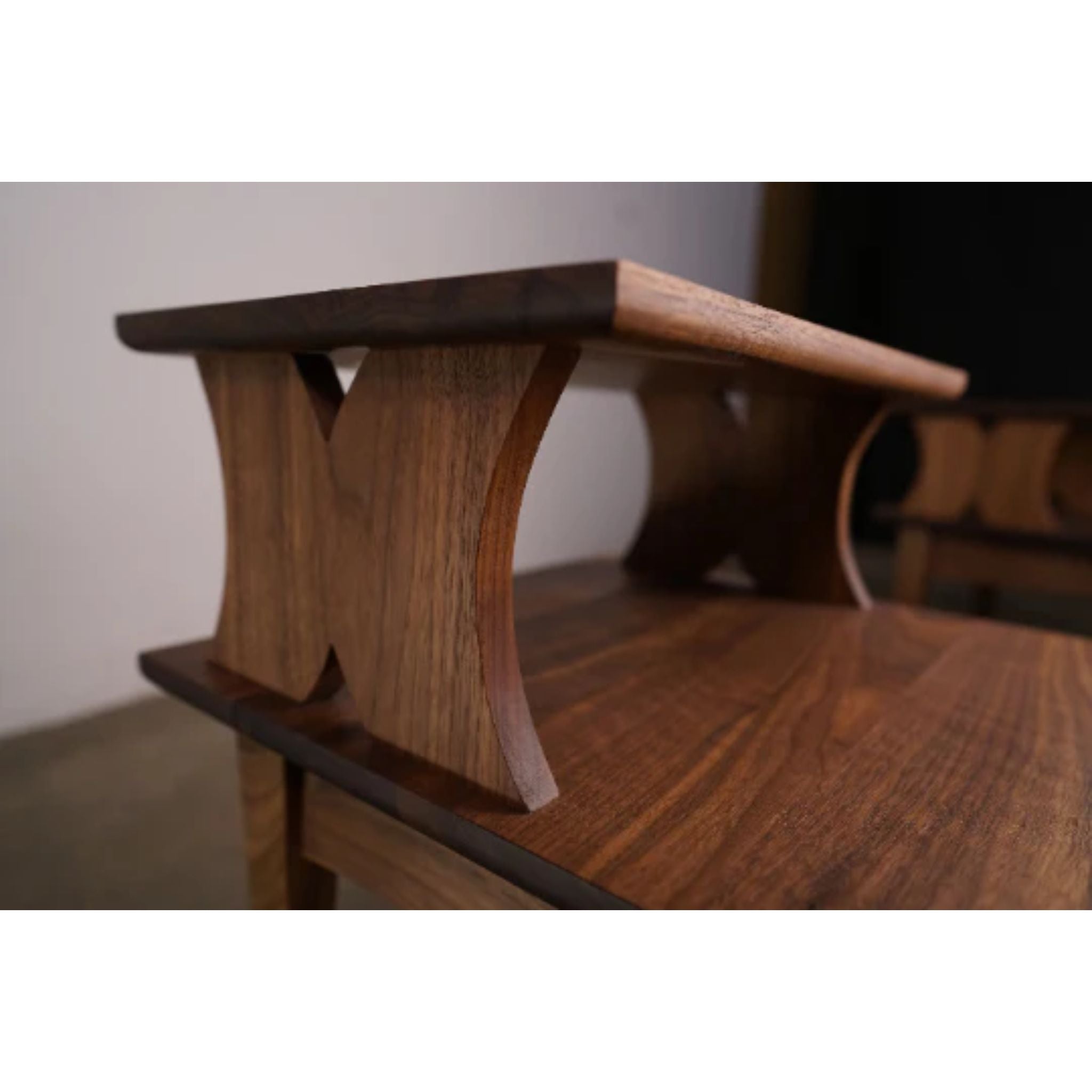 Waters Nightstand End Table ET01 Top Closeup View by Tomfoolery Wood Co