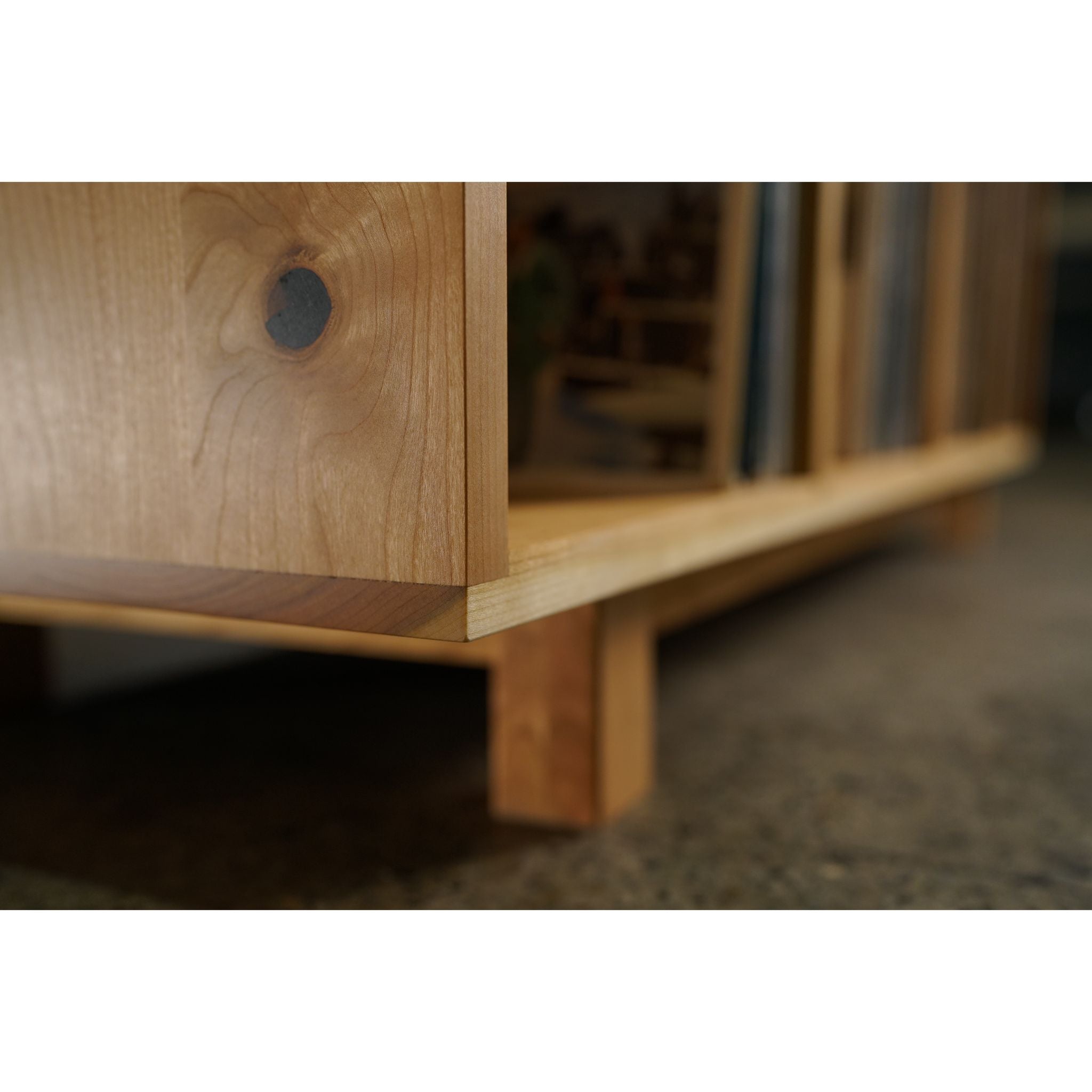 Wilkinson Vinyl Console CN03 Bottom View by Tomfoolery Wood Co