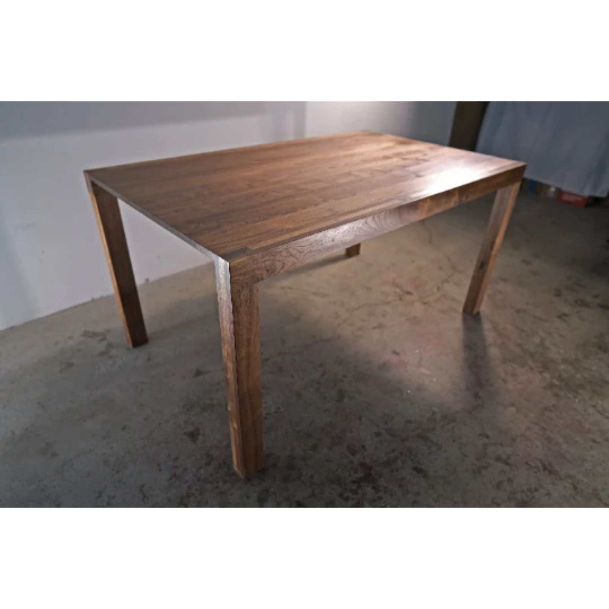 Nisqually Dining Table 60 W TB19 Full View by Tomfoolery Wood Co