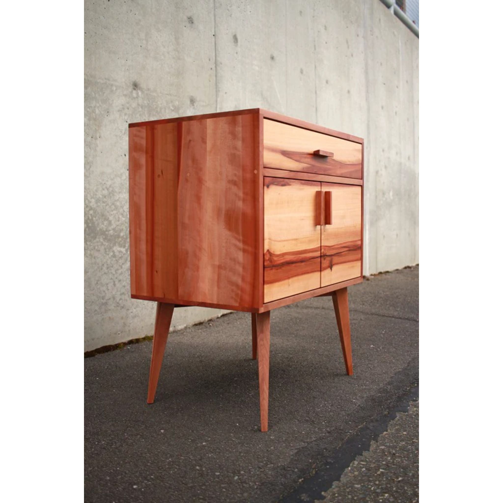 Rosenberg Foyer Table TB26 Left Side View by Tomfoolery Wood Co