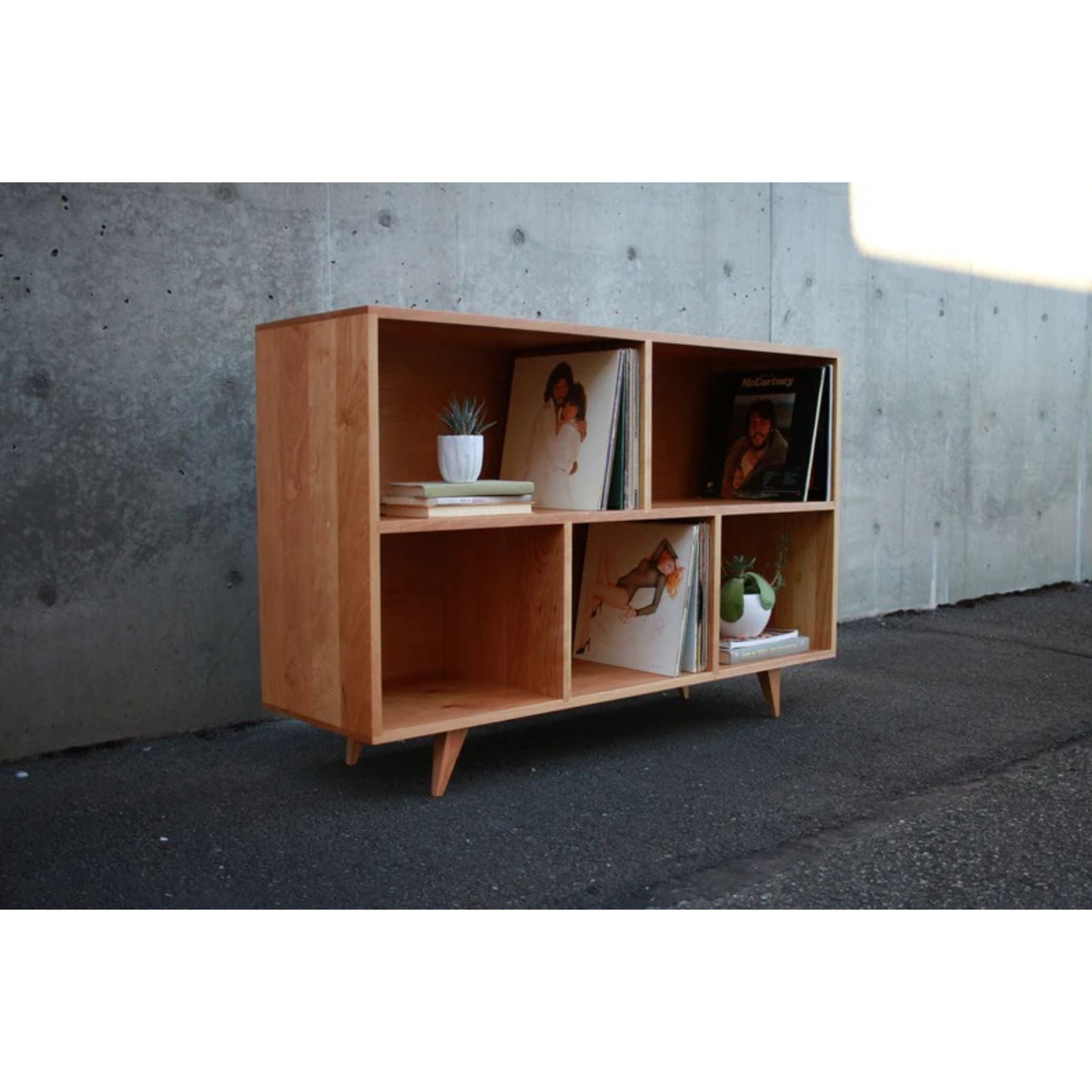 Couzens Vinyl Console CN77 Full Side Outdoor View by Tomfoolery Wood Co